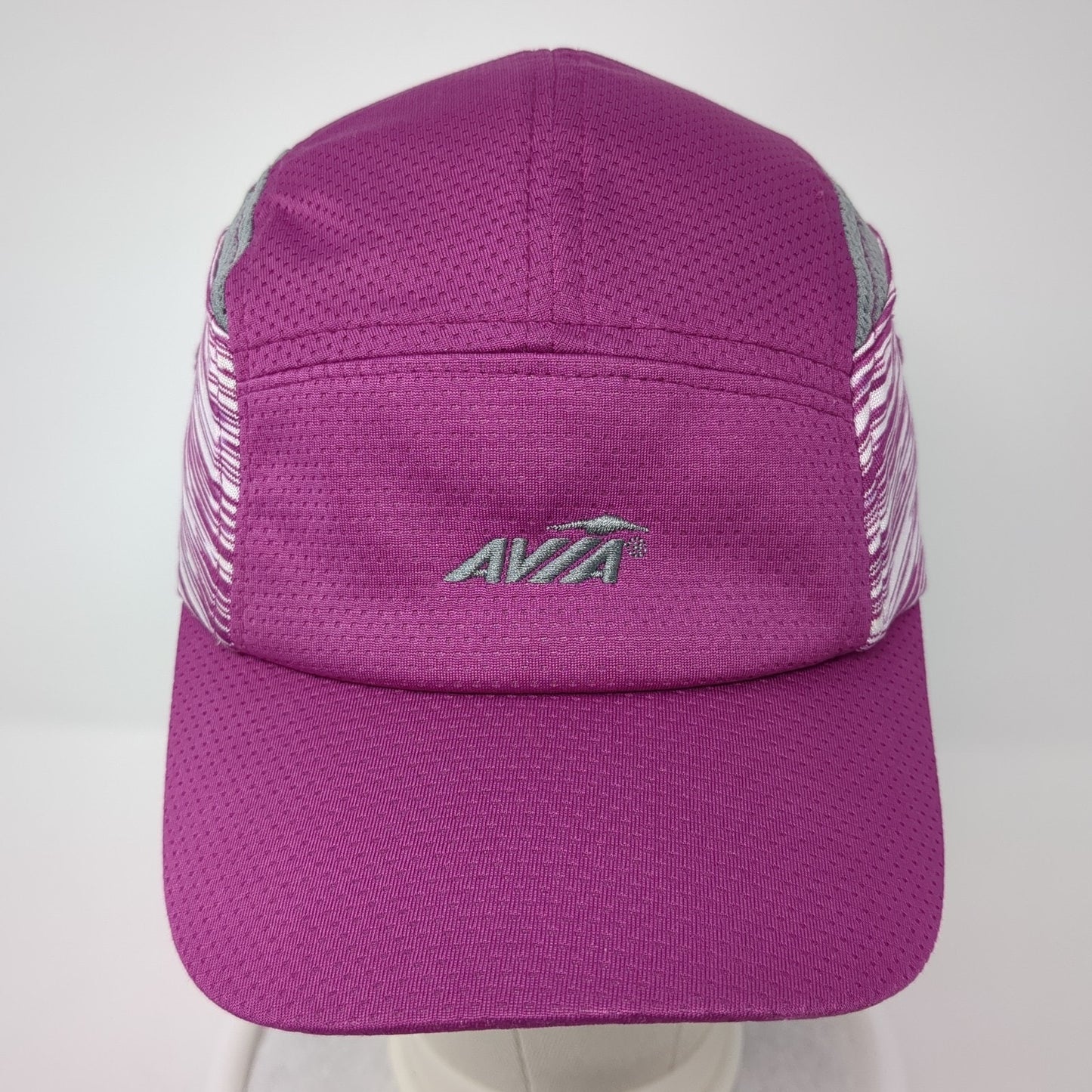 Avia 5 Panel Cap Pink One Size Adjustable Embroidered Lightweight Breathable