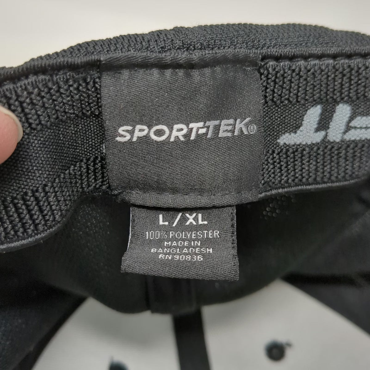 Sport-Tek Baseball Cap Black XL Flexfit Cool & Dry GW Electric Polyester Hat