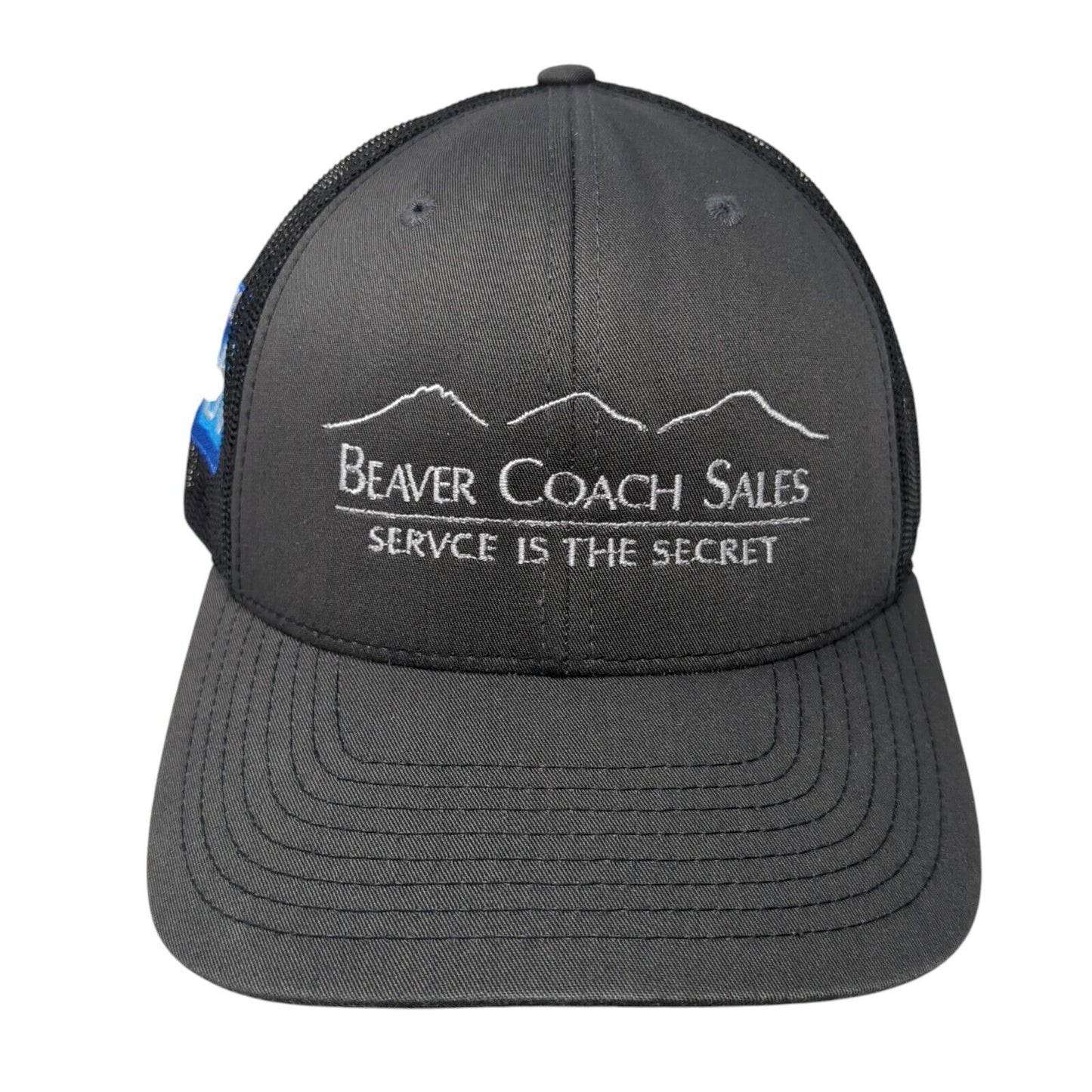 Beaver Coach Sales Service is The Secret Snapback Trucker Hat Gray OS Richardson