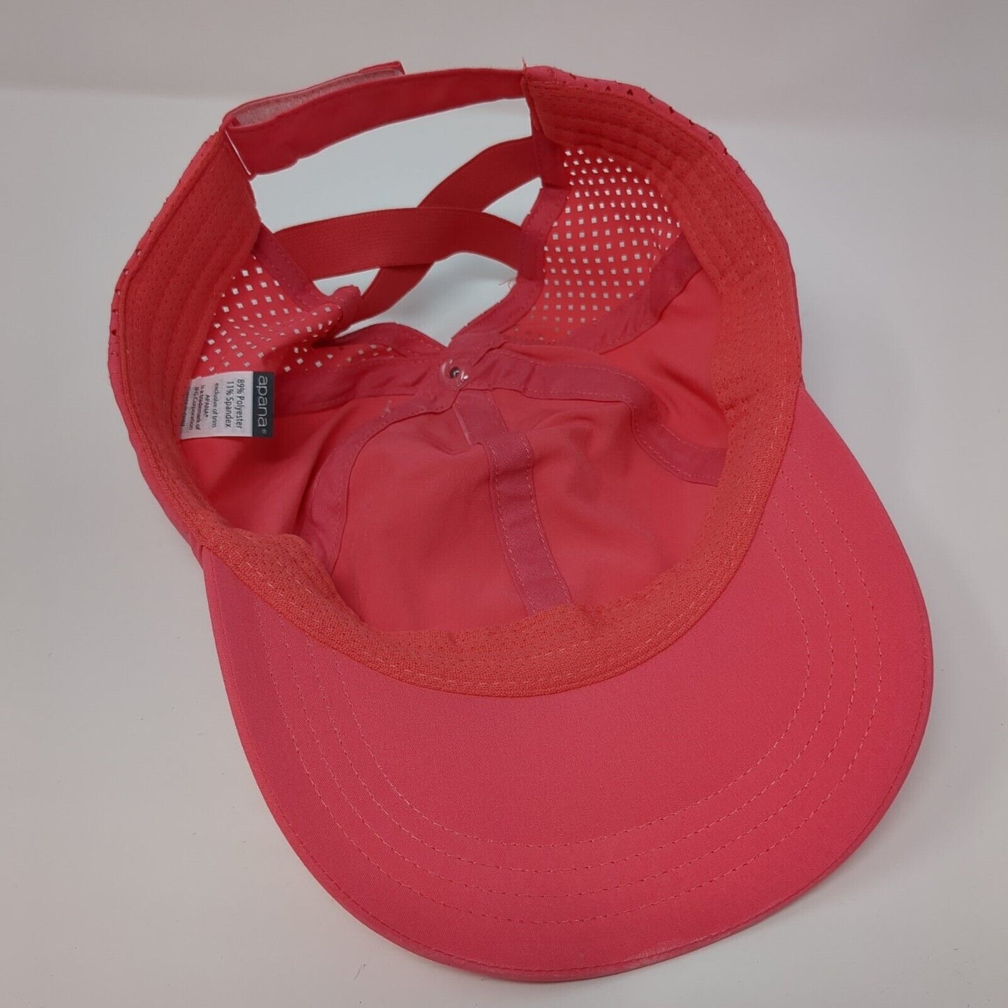 Apana Ponyback Strapback Hat Pink One Size Adjustable Breathable Mesh Blank