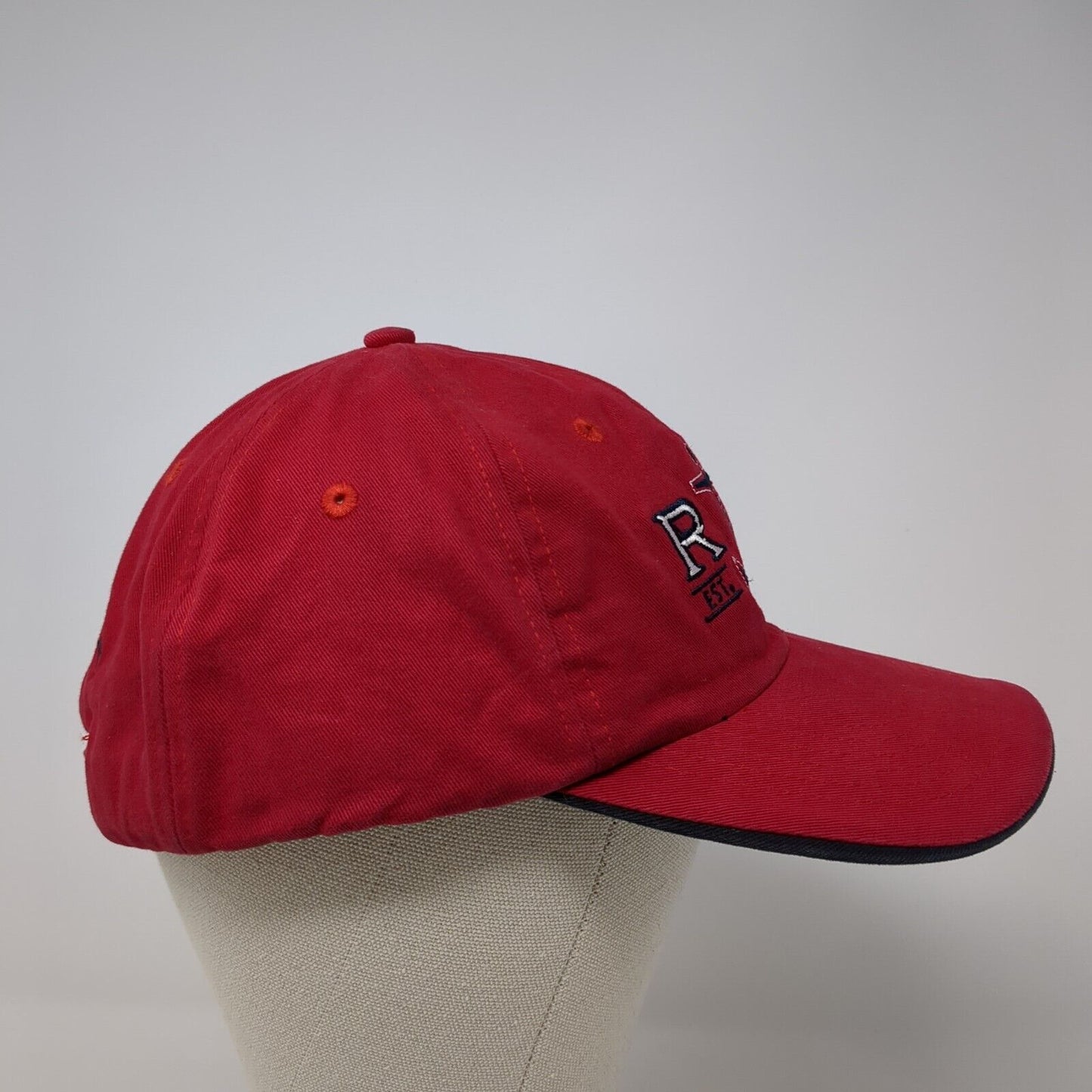 RH Anchor Est. 1886 Slideback Hat Red One Size Roche Harbor Embroidered