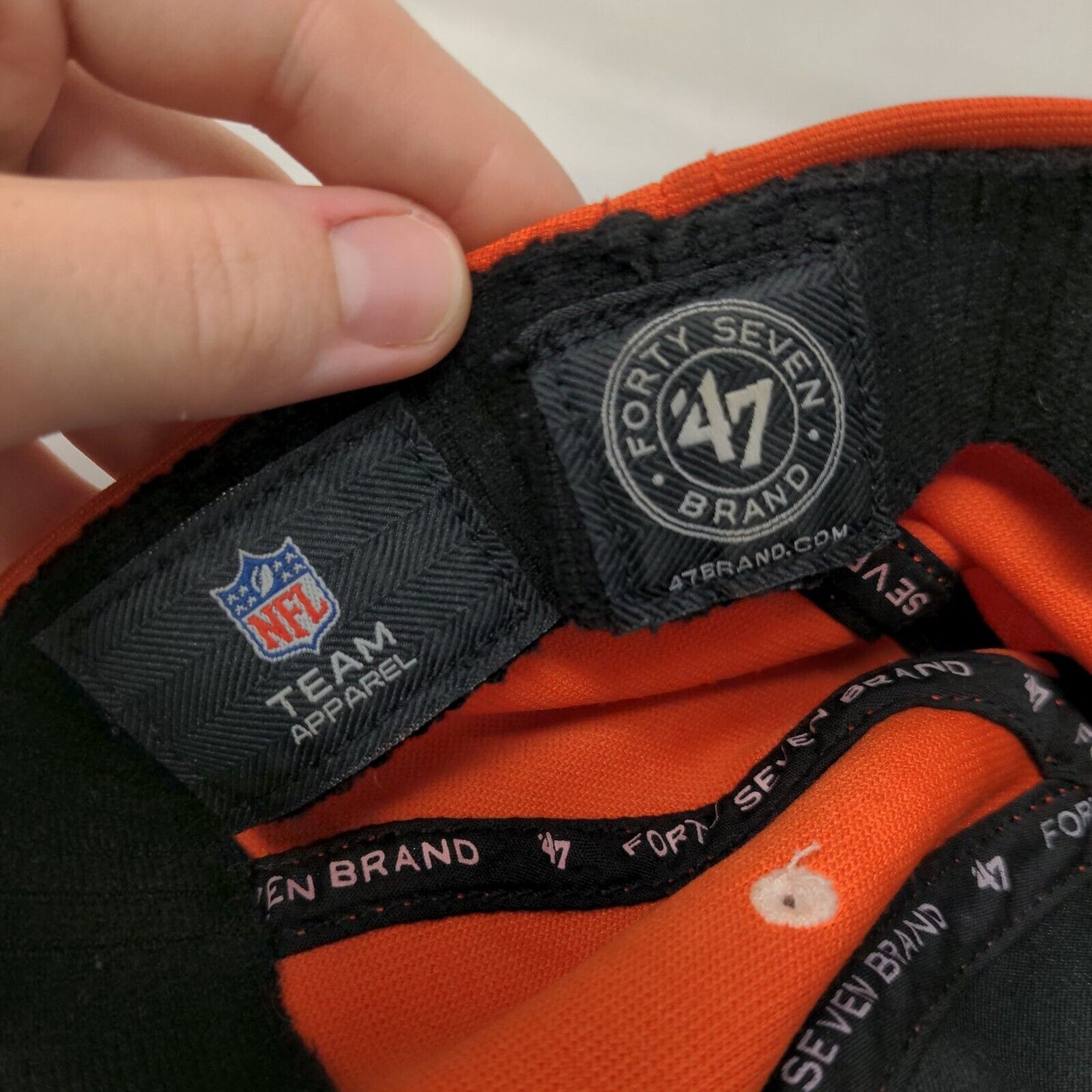 Denver Broncos Fitted Hat NFL Team '47 Brand Embroidered Logo Size OS