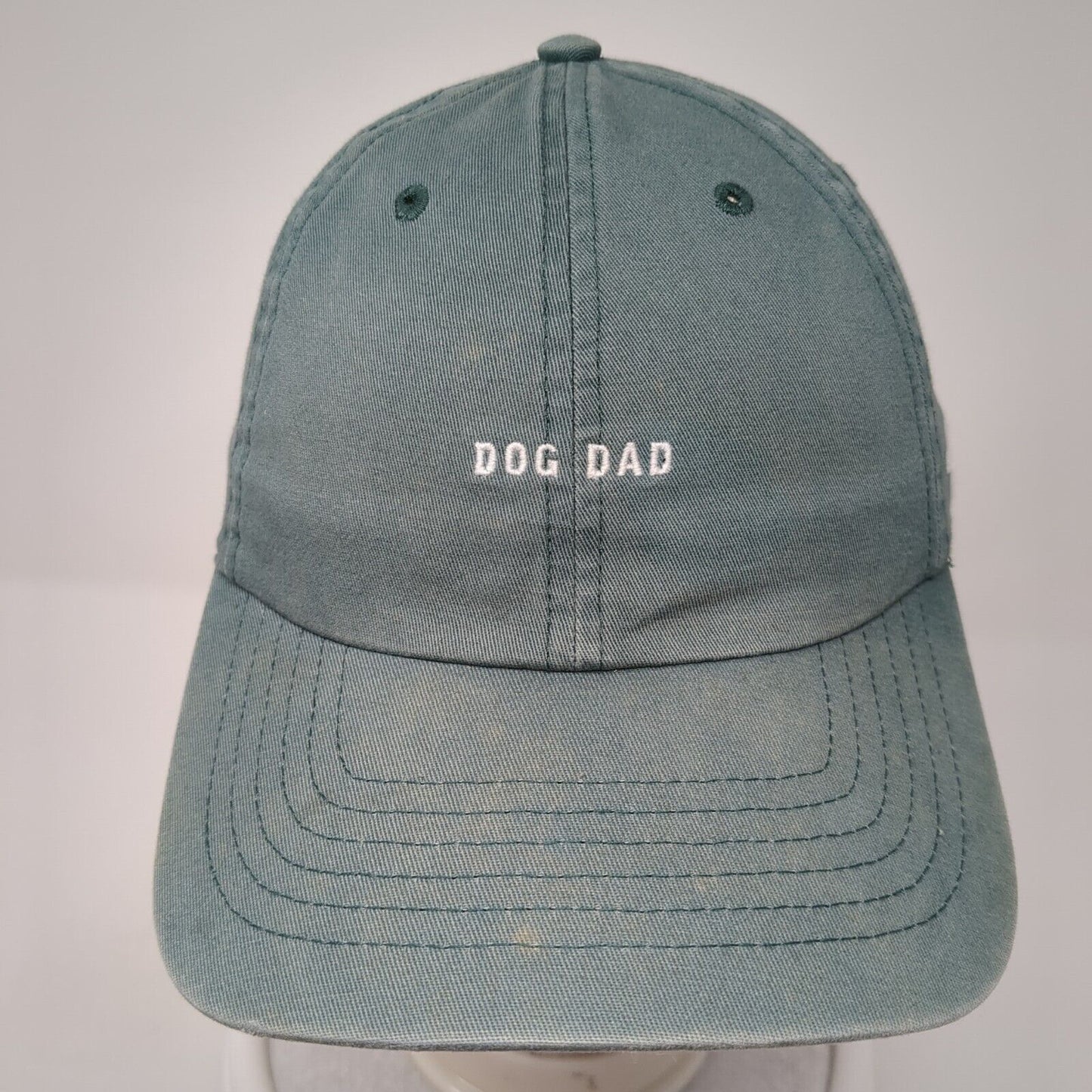 Dog Dad Slideback Baseball Cap Blue One Size Adjustable Embroidered WMO