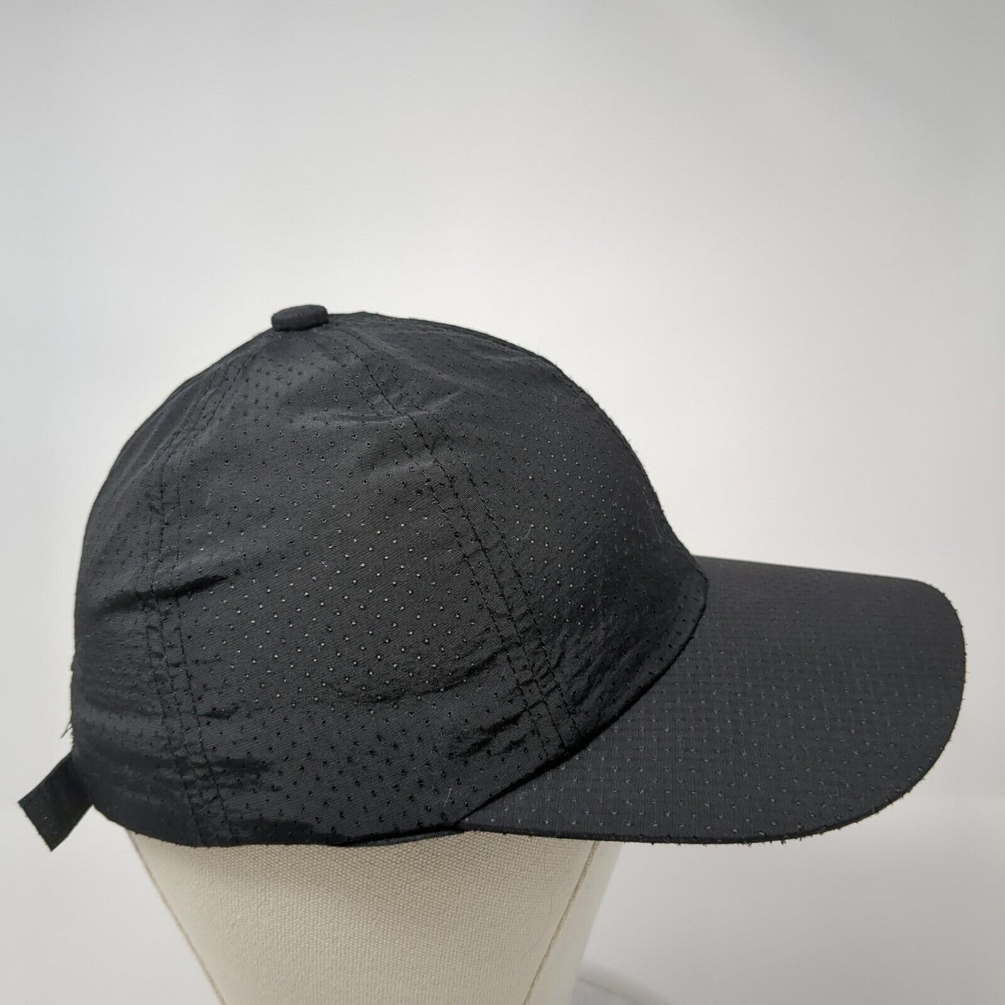 Unbranded Slideback Hat Black One Size Adjustable Breathable 6 Panel Blank