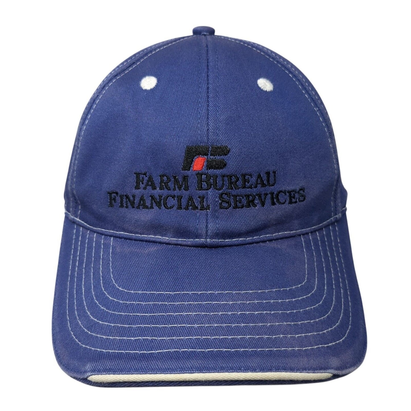 Farm Bureau Financial Services Strapback Hat Blue One Size Adjustable Sportsman