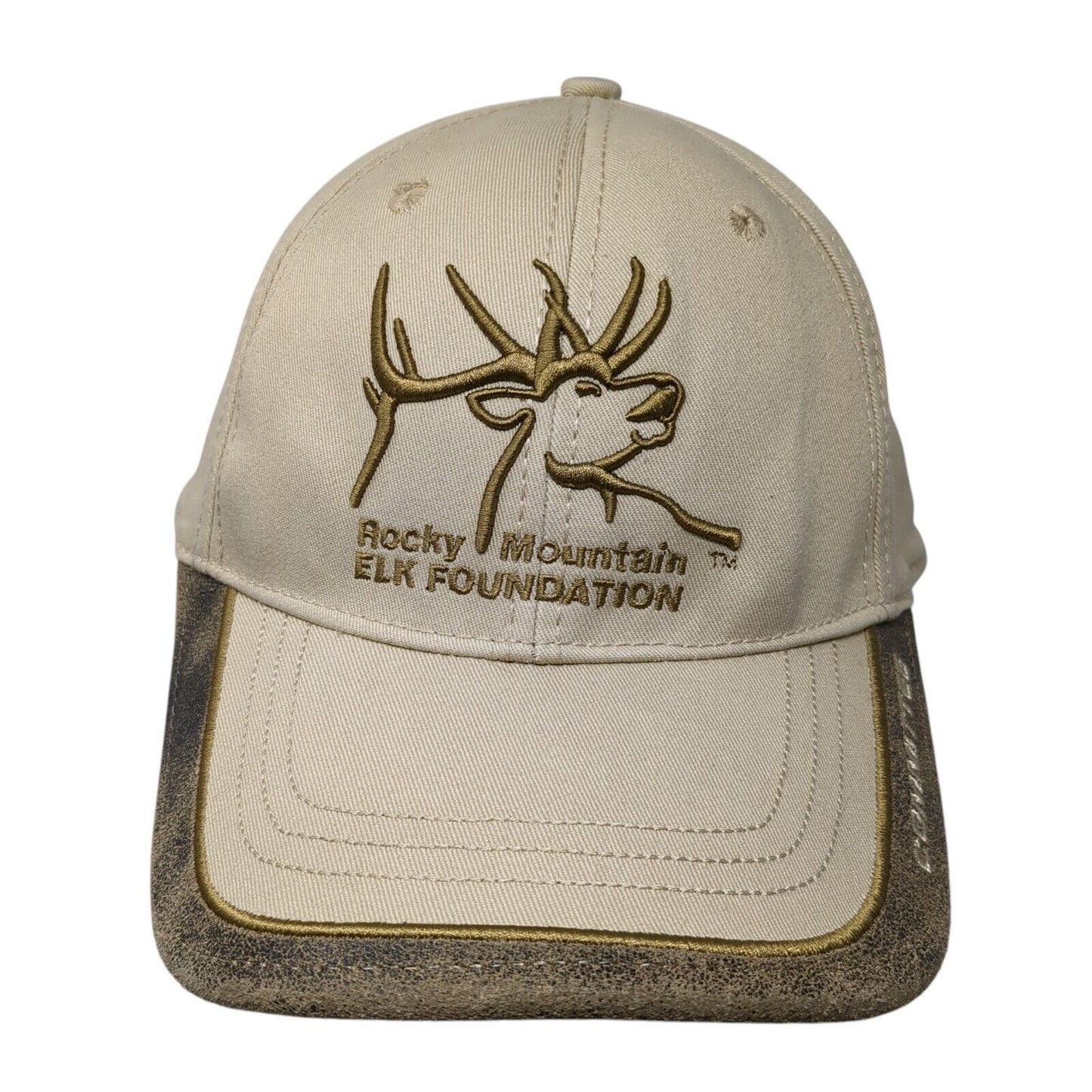 Rocky Mountain Elk Foundation Committee Slideback Hat Tan One Size Hunting