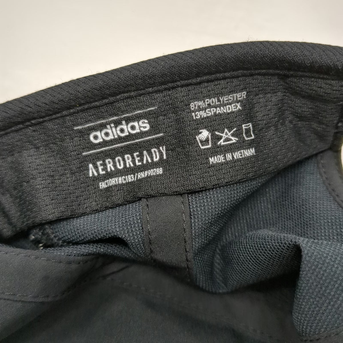 Adidas Baseball Cap Black One Size Aeroready Performance Strapback Hat