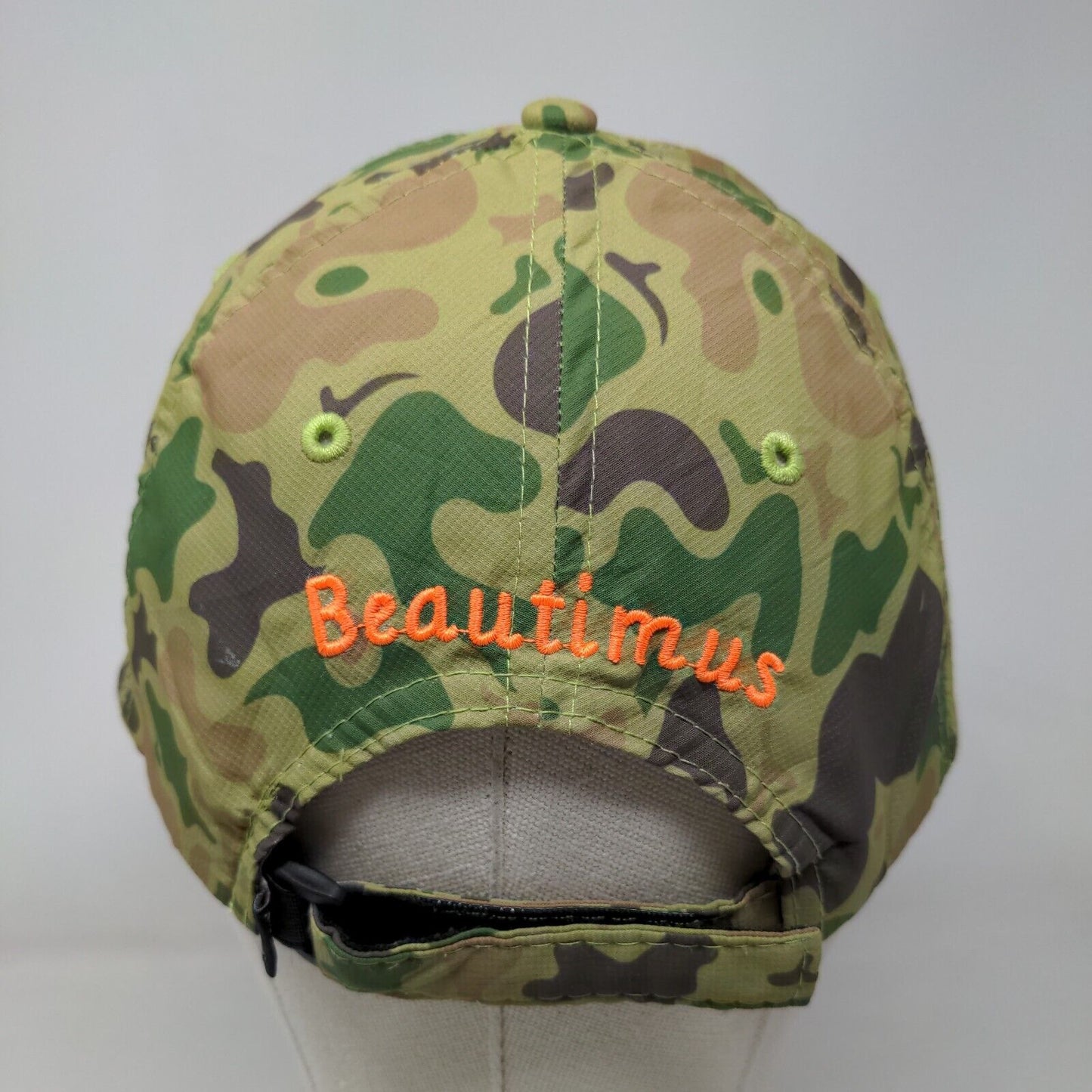 Beautimus Strapback Hat Camouflage OSFA Adjustable Blank 6 Panel Imperial
