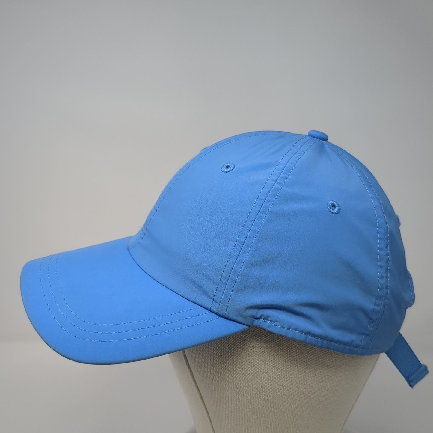 A New Day Strapback Hat Blue One Size Adjustable Solid 6 Panel Blank
