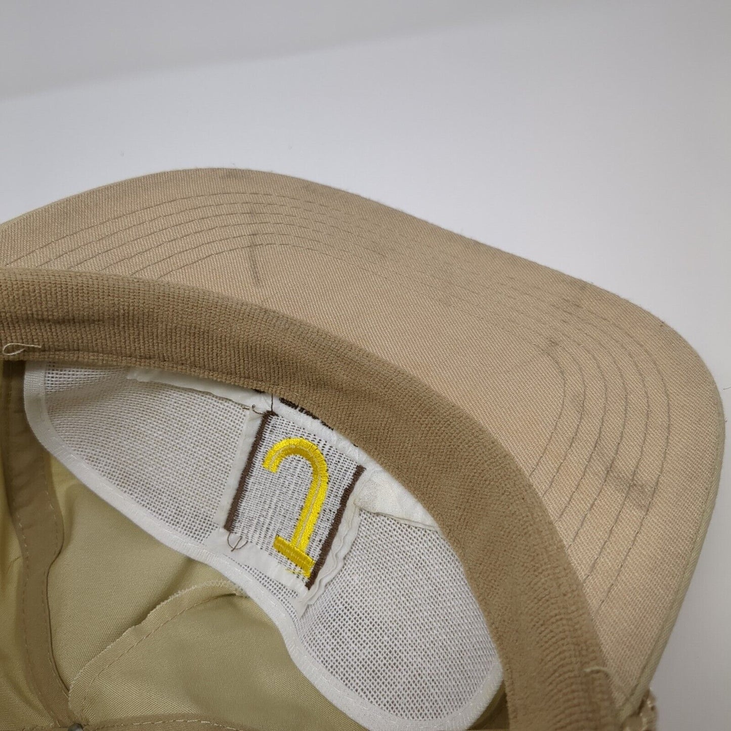 Jack's Tire & Oil Inc Slideback Hat Tan OS Adjustable Embroidered Rope Headtotoe