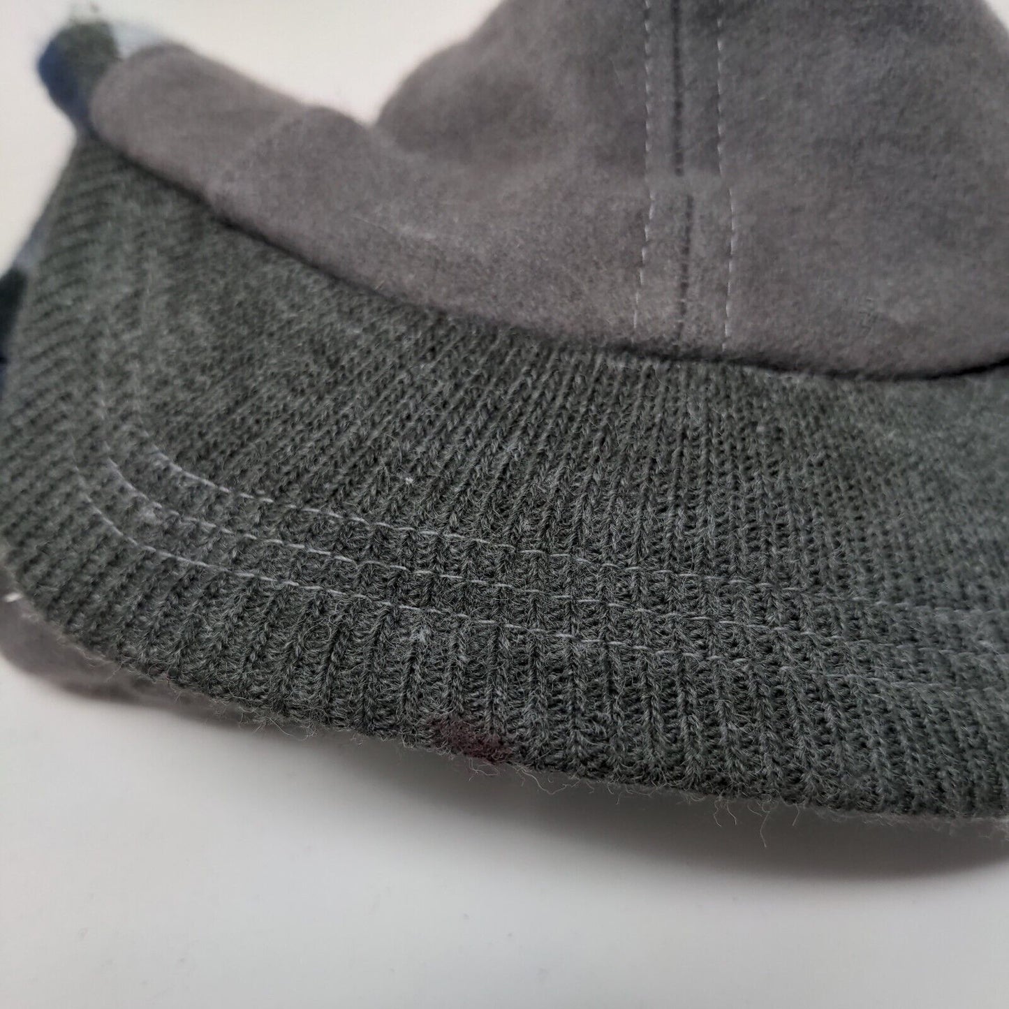 Unbranded Fitted Hat Gray One Size Striped Trim Blank Outdoor