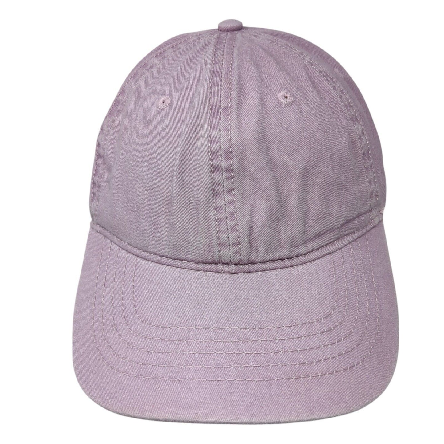 Unbranded Slideback Hat Purple One Size Adjustable Vented Holes 6 Panel Blank