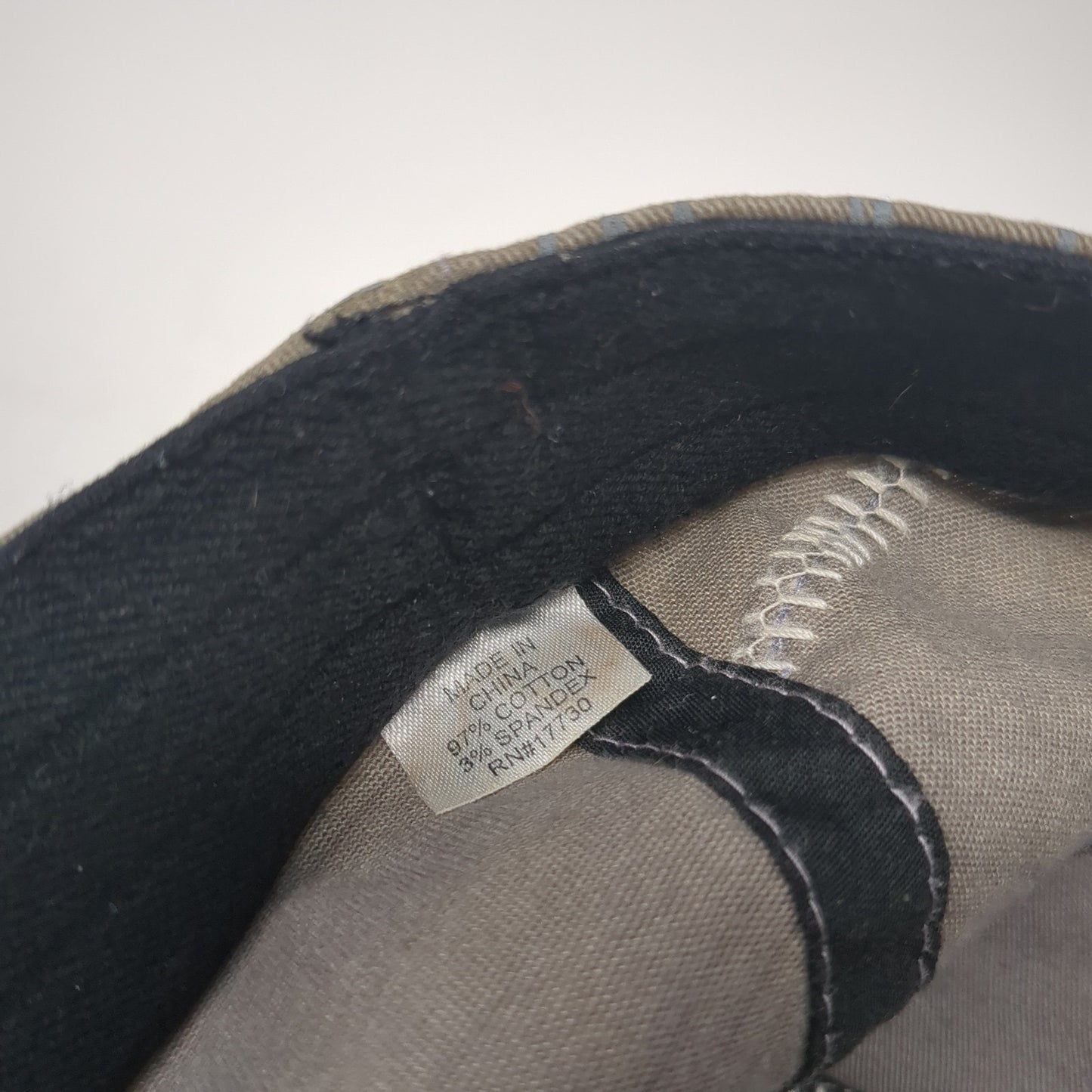 Fleur-de-lis Fitted Hat Gray One Size Stretch A-Flex Embroidered Logo