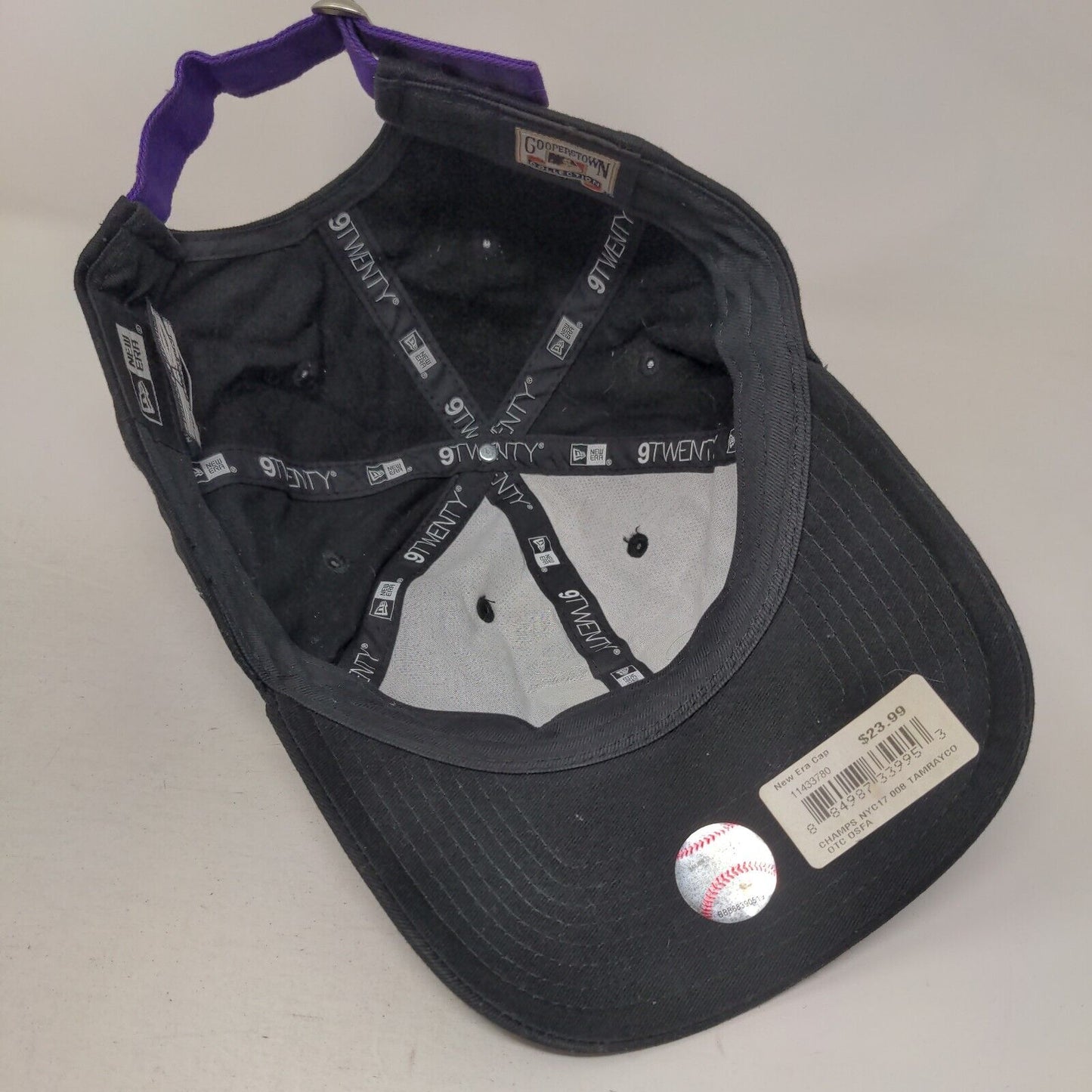 Tampa Bay Rays Slideback Hat Black OSFA Embroidered Logo New Era 9Twenty Logo