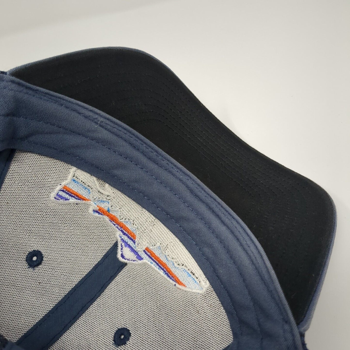 Patagonia Snapback Trucker Hat Blue One Size Adjustable Embroidered Mesh Back