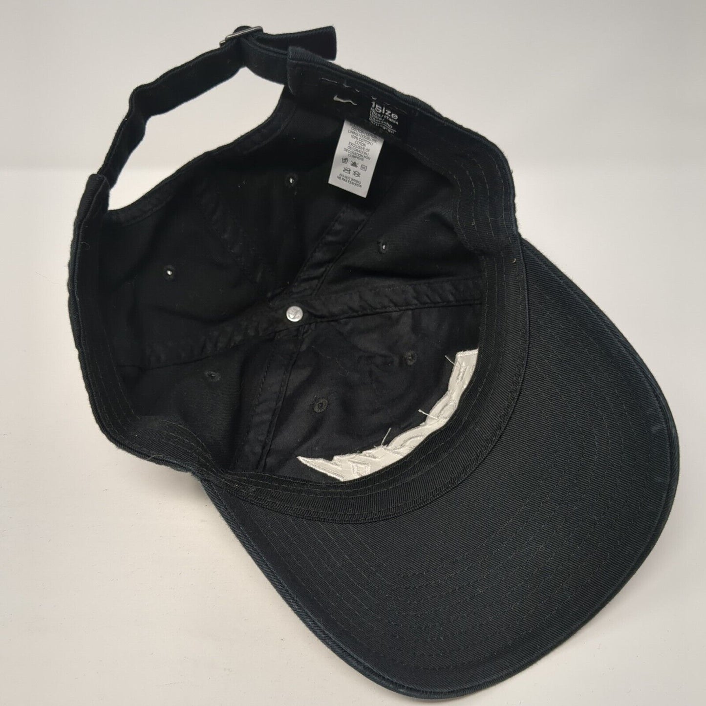 Rocky Slideback Hat Black One Size Adjustable Embroidered Heritage86 Nike