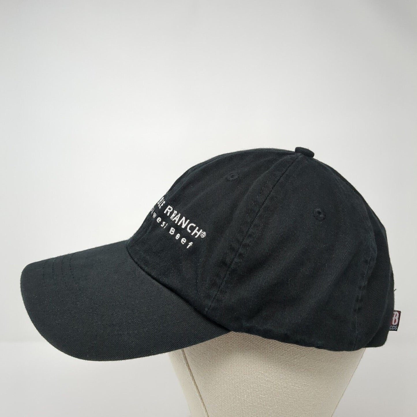 Double R Ranch Northwest Beef Slideback Hat Black One Size Embroidered