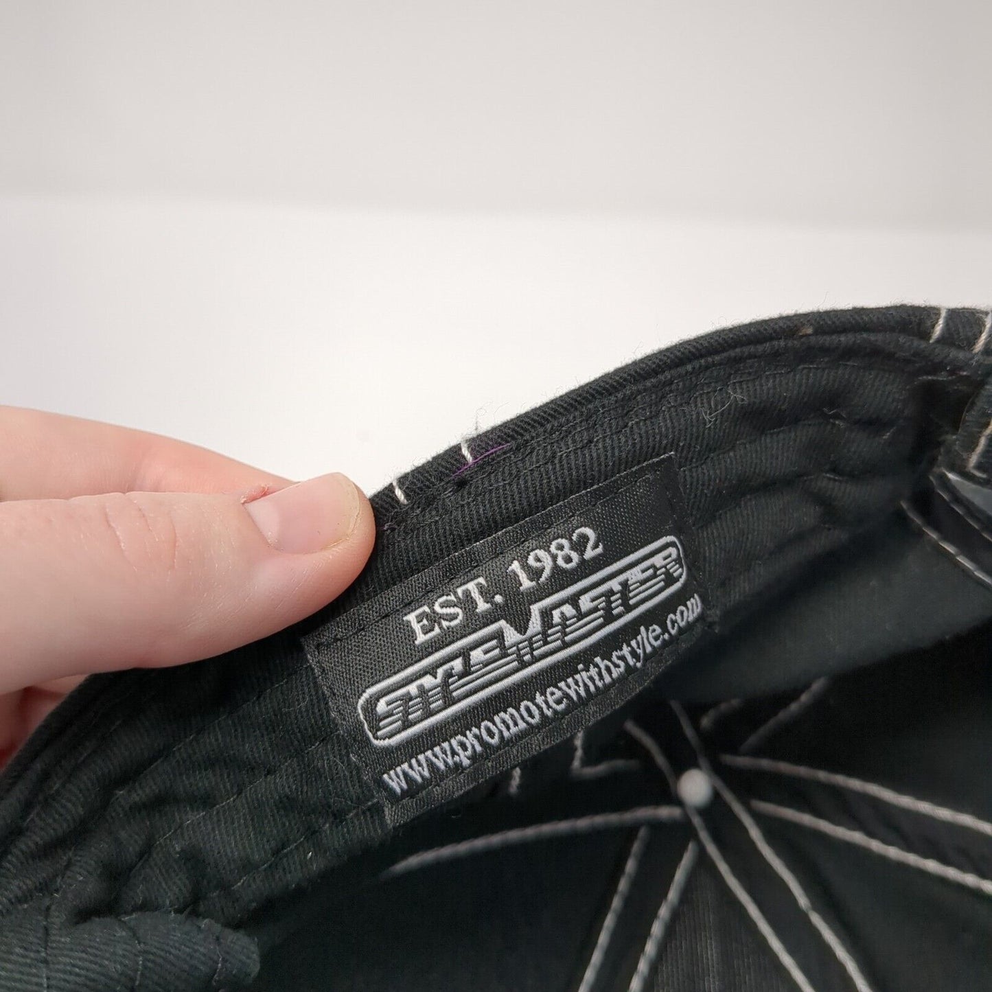 Pearl Vodka Strapback Hat Black One Size Adjustable Embroidered Style Master