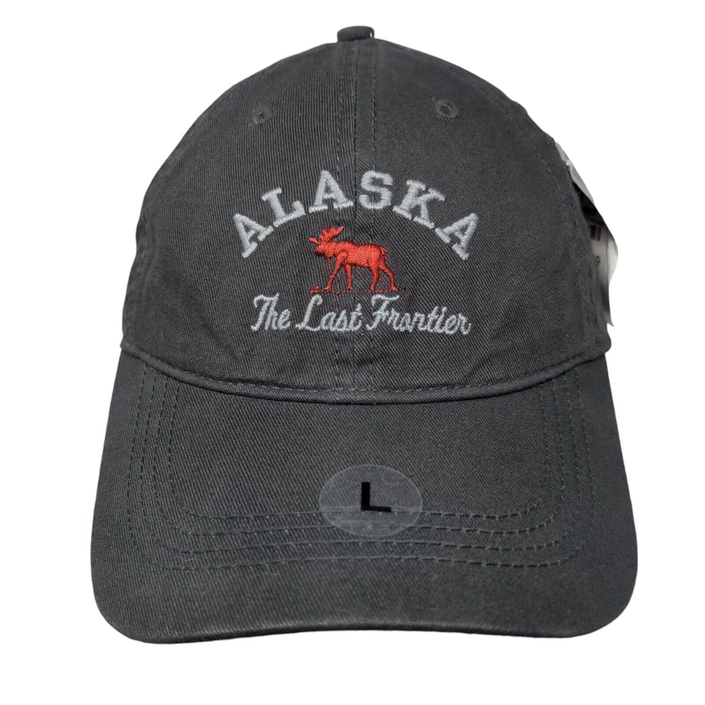 Alaska The Last Frontier Slideback Hat Gray Large Prairie Mountain W/Tags