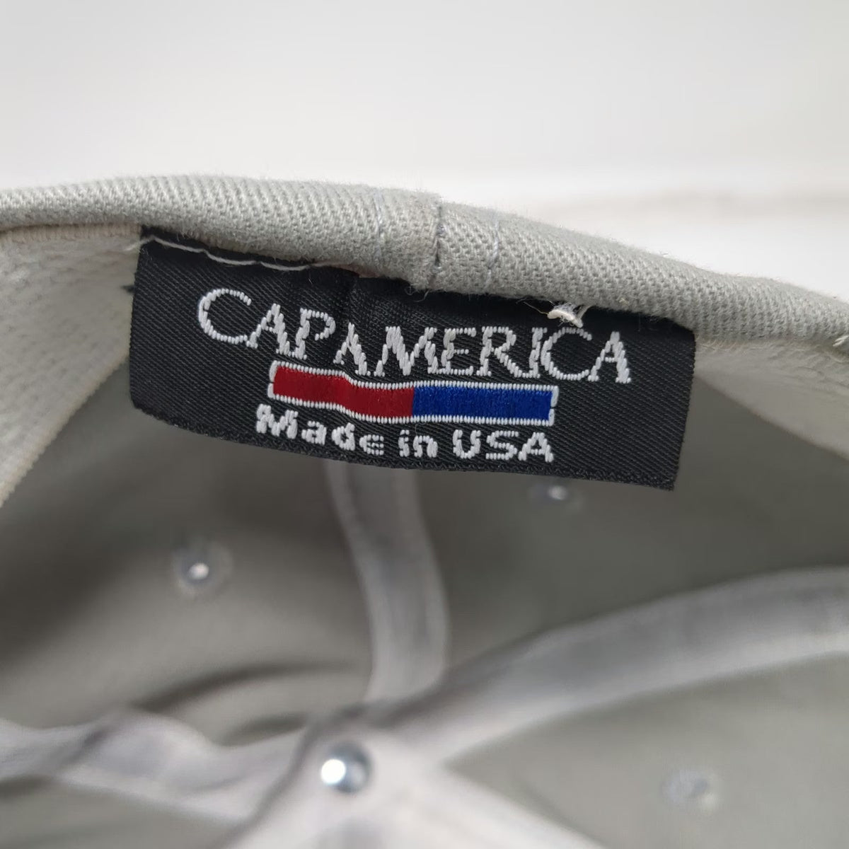 Cap America Baseball Cap Gray Propel Fitness Water Made in USA Blue Hat W/Tags