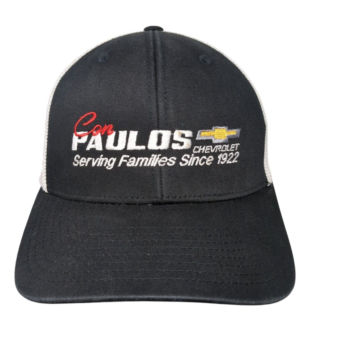 Con Paulos Chevrolet Serving Families Since 1922 Fitted Trucker Hat Black S/M