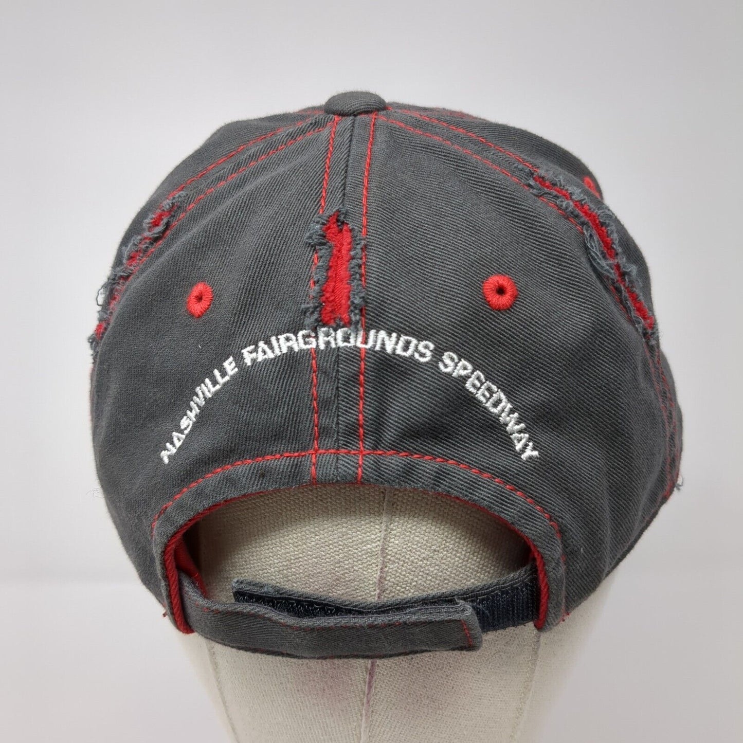 36th All American 400 Strapback Hat Gray One Size Adjustable District