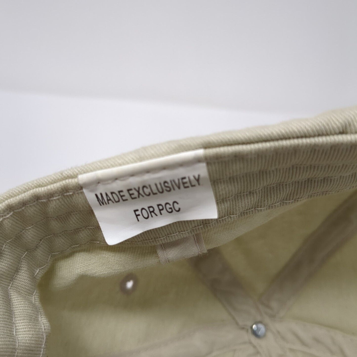 SF San Francisco Slideback Hat Tan OSFA Adjustable Embroidered 6 Panel