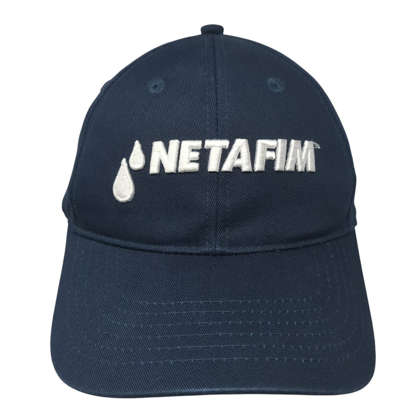 Netafim Strapback Hat Blue One Size Adjustable Embroidered Vent Holes