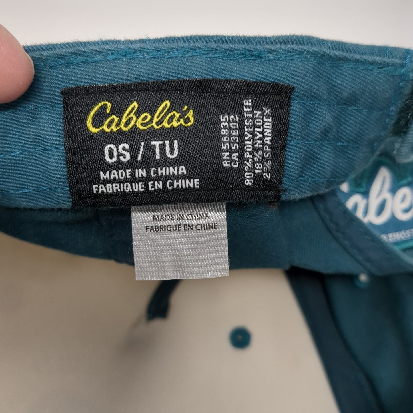 Cabela's Bear Strapback Hat Blue One Size Adjustable Colorblock Outdoor