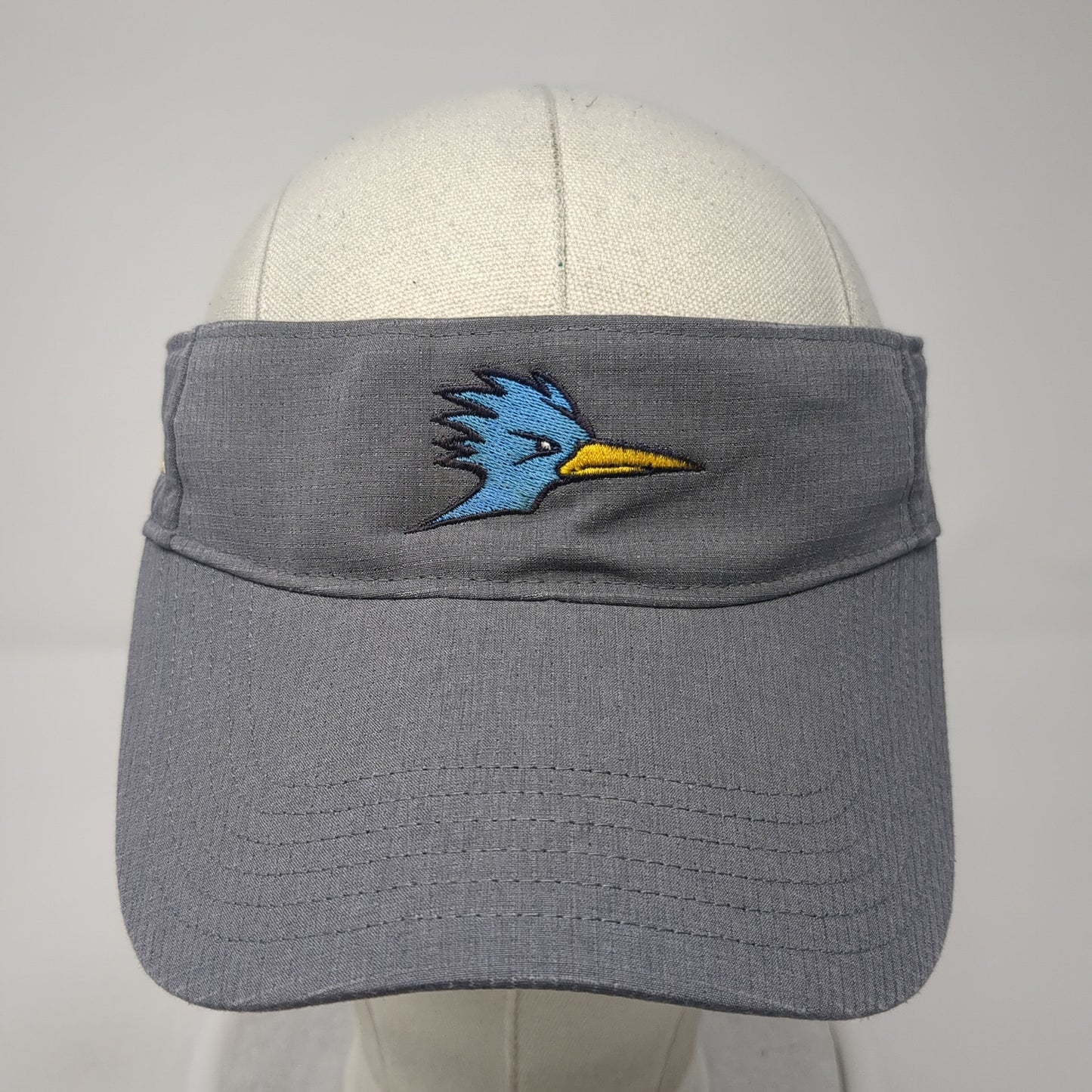 Softball Strapback Sun Visor Hat Gray One Size Embroidered Under Armour