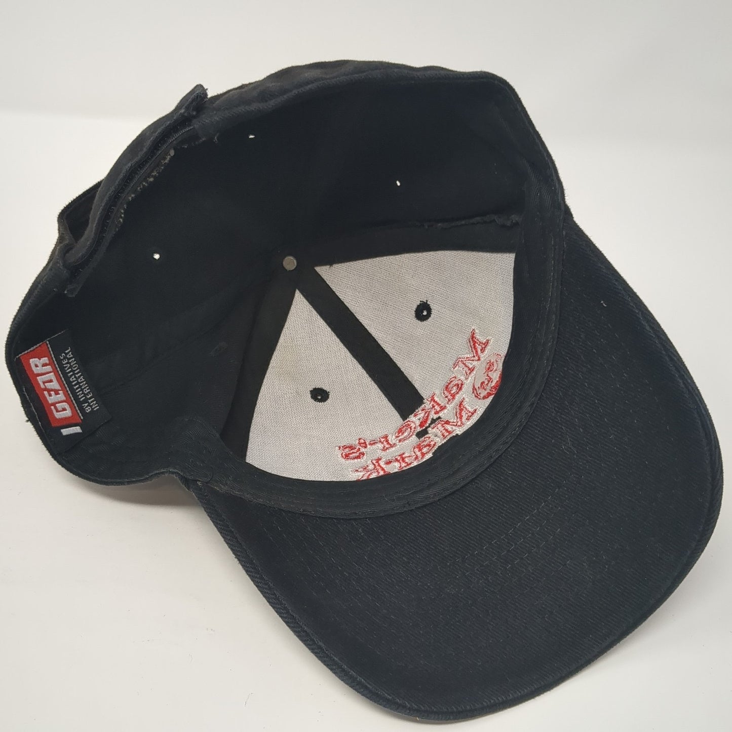 Maker's Mark Strapback Baseball Cap Black One Size Adjustable Embroidered Gear