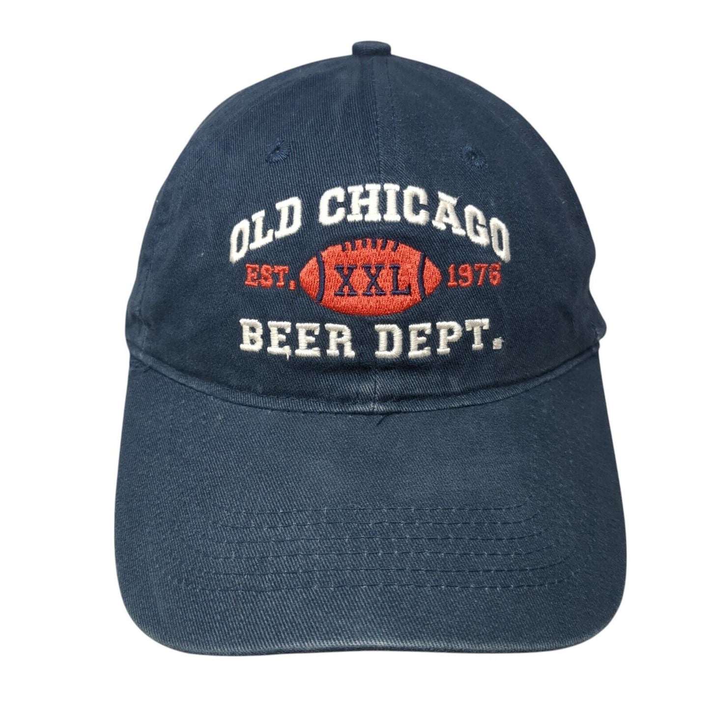 Old Chicago Beer Dept. XXL Est. 1976 Slideback Hat Blue One Size Port & Company