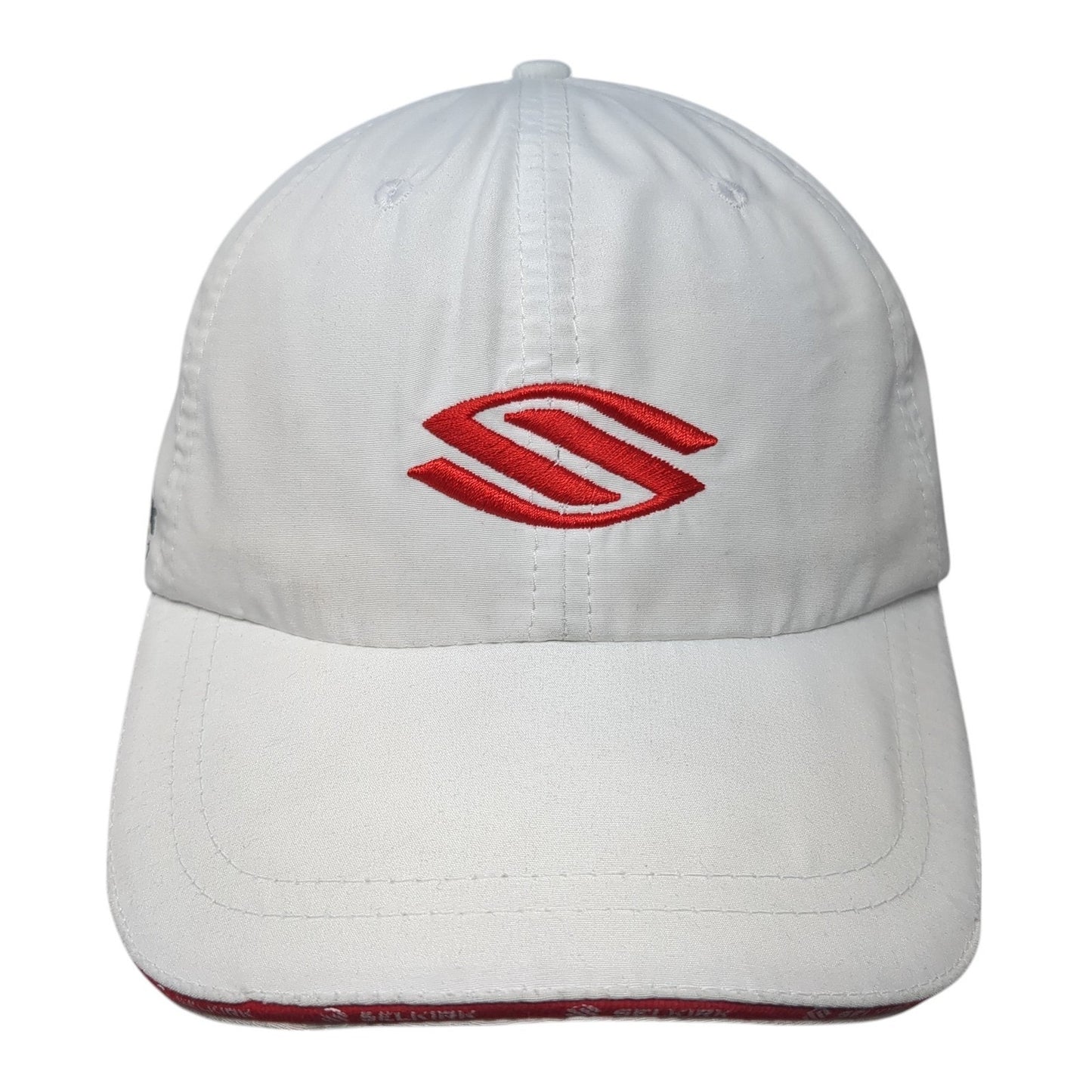 Selkirk Sport Strapback Hat White One Size Adjustable Embroidered