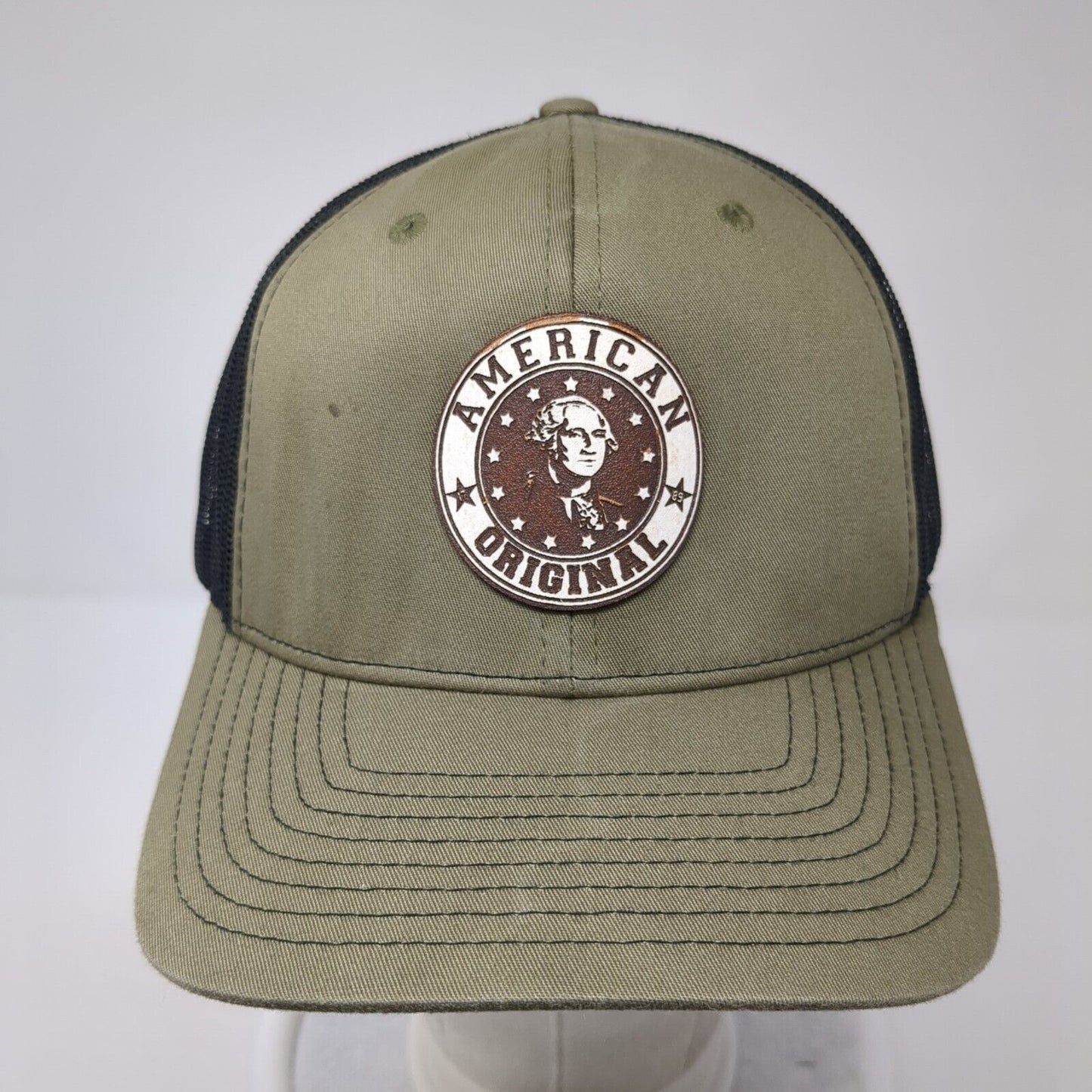 American Original Patch Snapback Trucker Hat Brown One Size Richardson