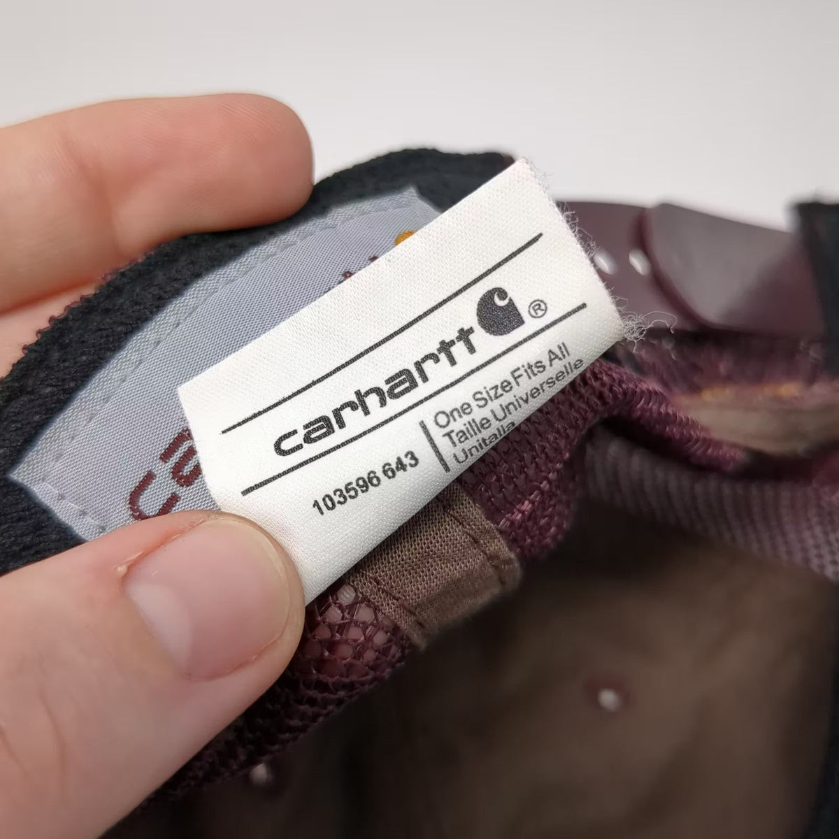 Carhartt Trucker Hat Purple White Gold One Size Snapback Mesh Back Adjustable