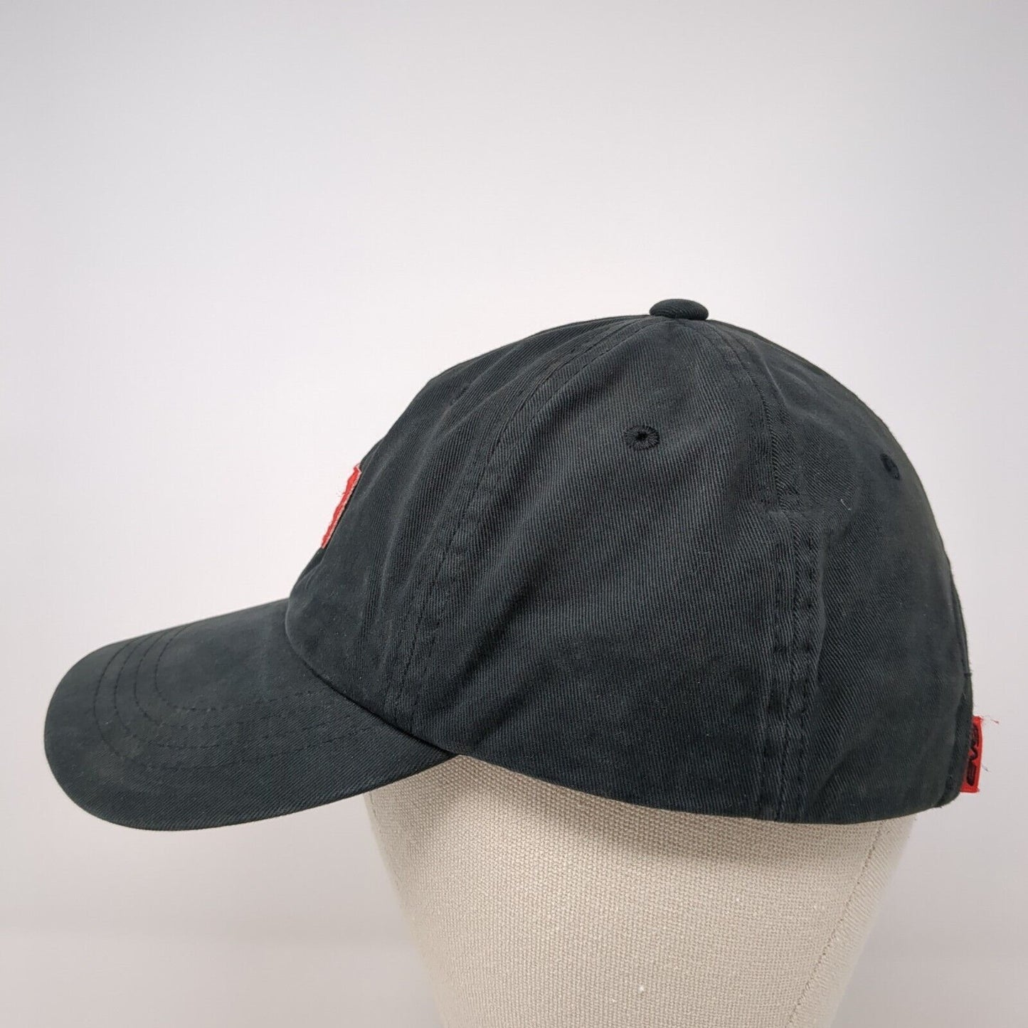 EVS Patch Slideback Hat Black One Size Adjustable Solid 6 Panel Outdoor