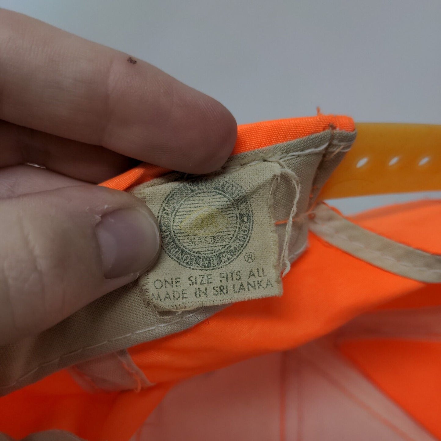 Ben Eddings Snapback Rope Hat Orange OSFA Adjustable Solid Vent Holes