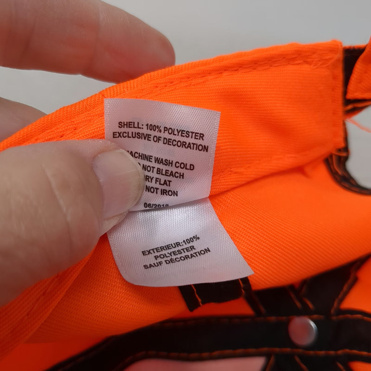 Red Head Orange Baseball Cap One Size Strapback Hunting Blaze Safety Outdoor Hat