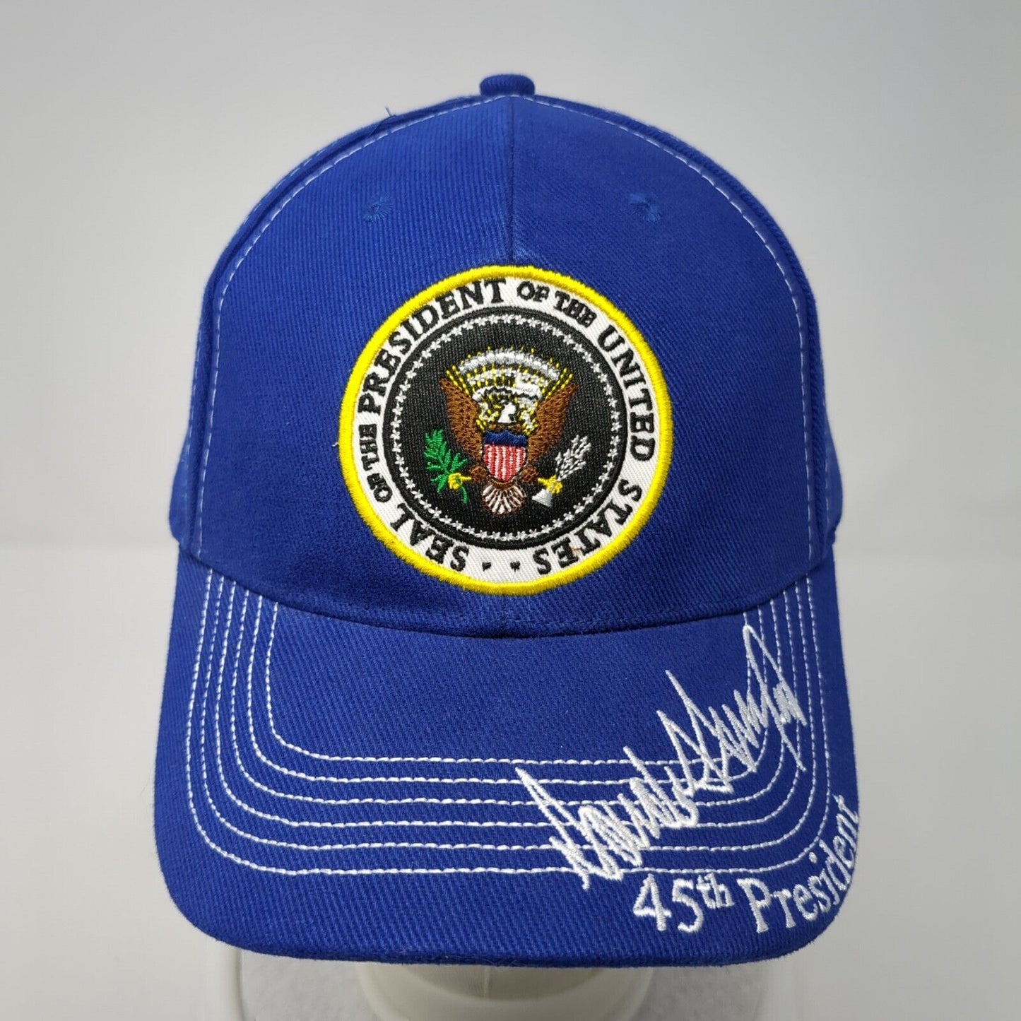 Seal Of The President Of The United States 45th President Slideback Hat Blue OS