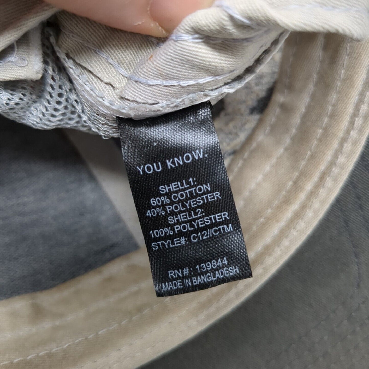 The Sweet Lillies Snapback Trucker Hat Gray One Size Adjustable Mesh Back