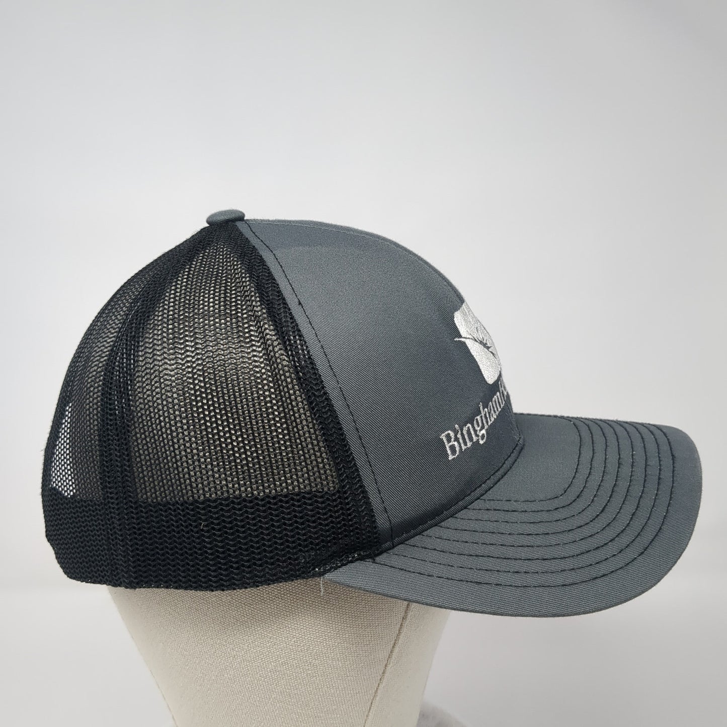 Bingham Healthcare Snapback Trucker Hat Gray OS Adjustable Pacific Headwear