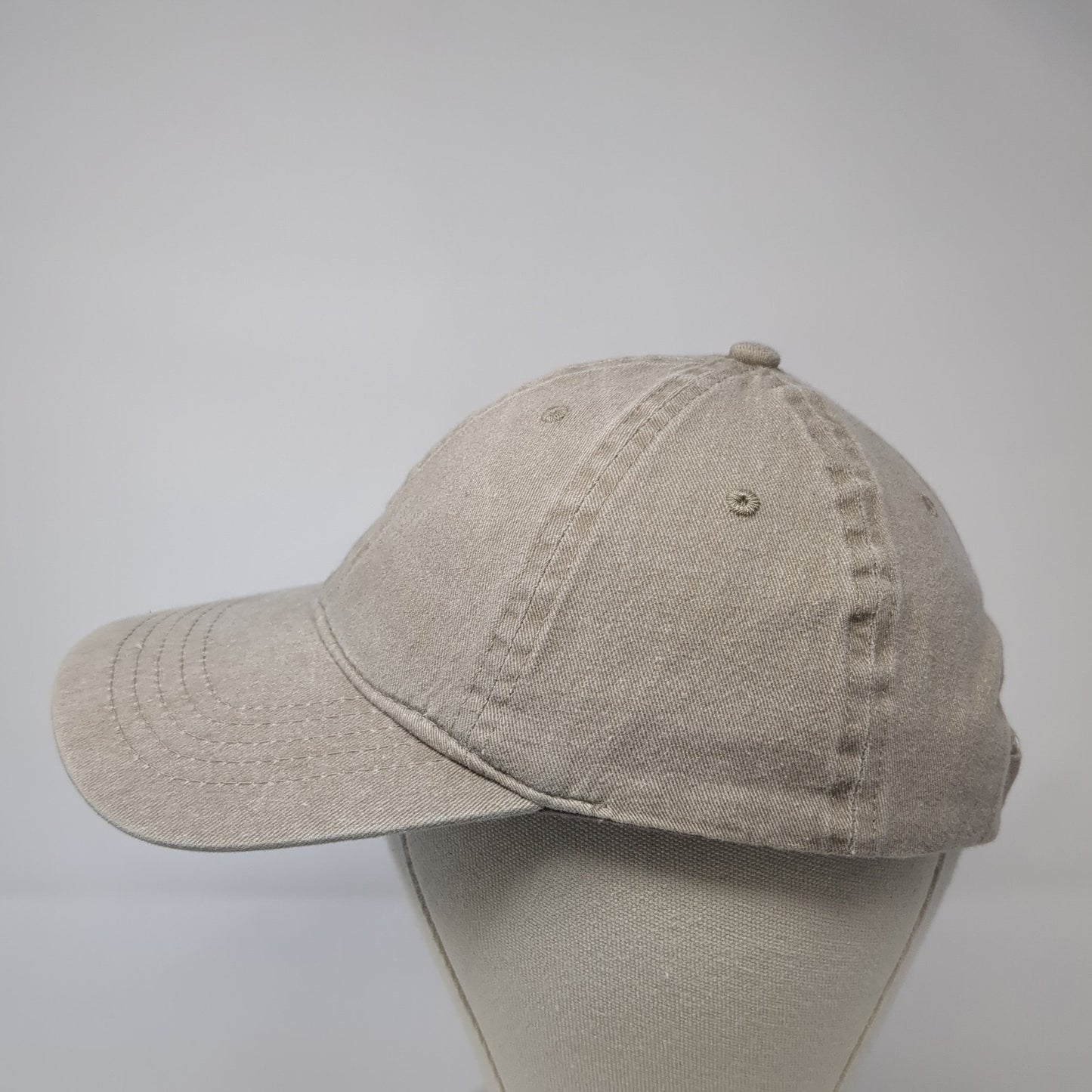 Unbranded Strapback Baseball Cap Brown One Size Adjustable 6 Panel Blank
