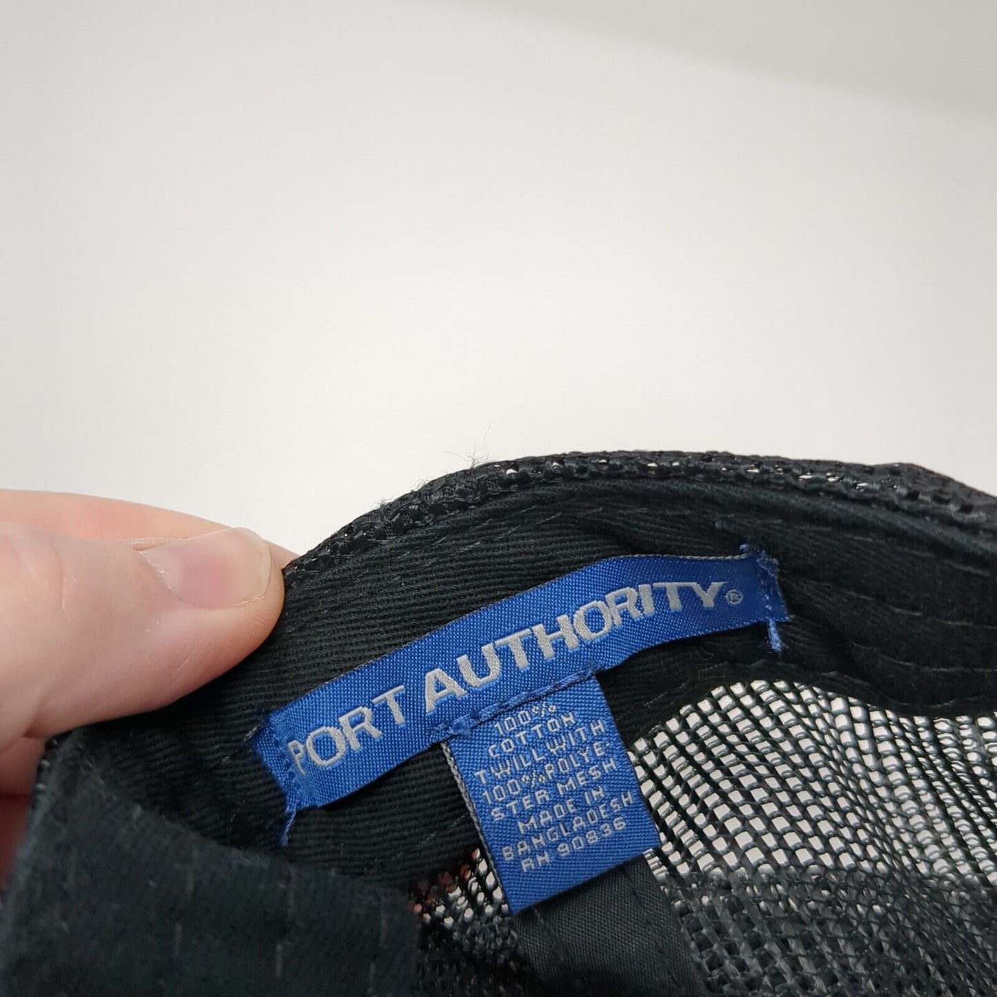 2018 WWB Snapback Trucker Hat Black OS Adjustable Mesh Back Port Authority