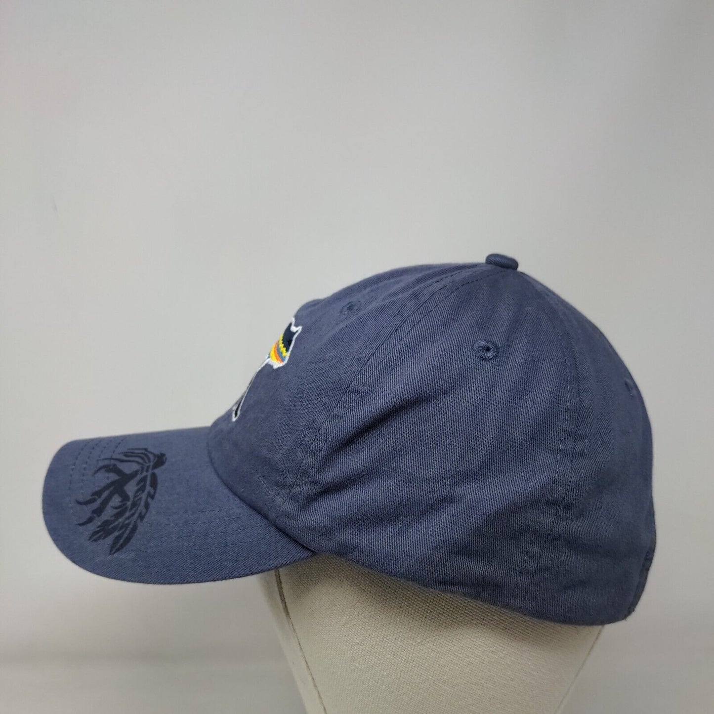Bear Mountain Slideback Hat Blue OSFA Embroidered 6 Panel Paramount