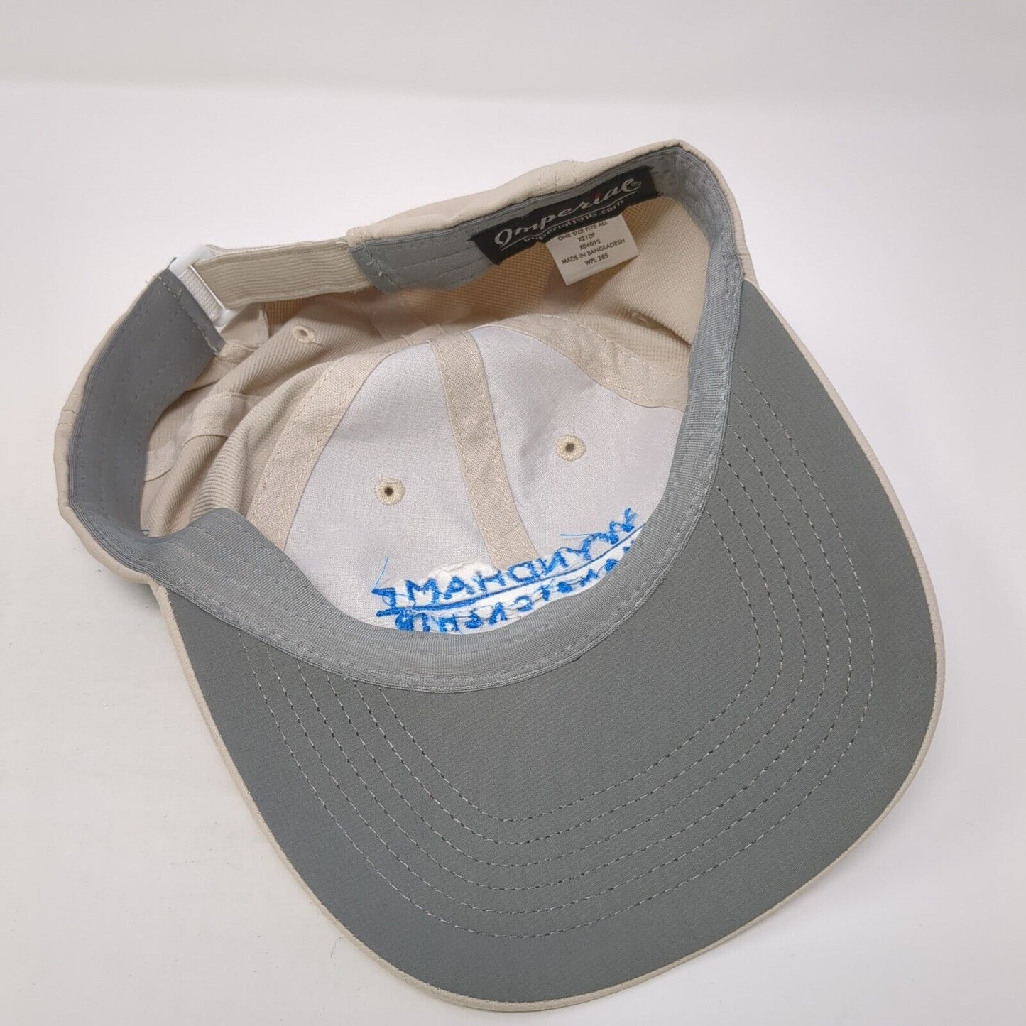Wyndham Championship Strapback Hat Beige OS Adjustable Embroidered Imperial