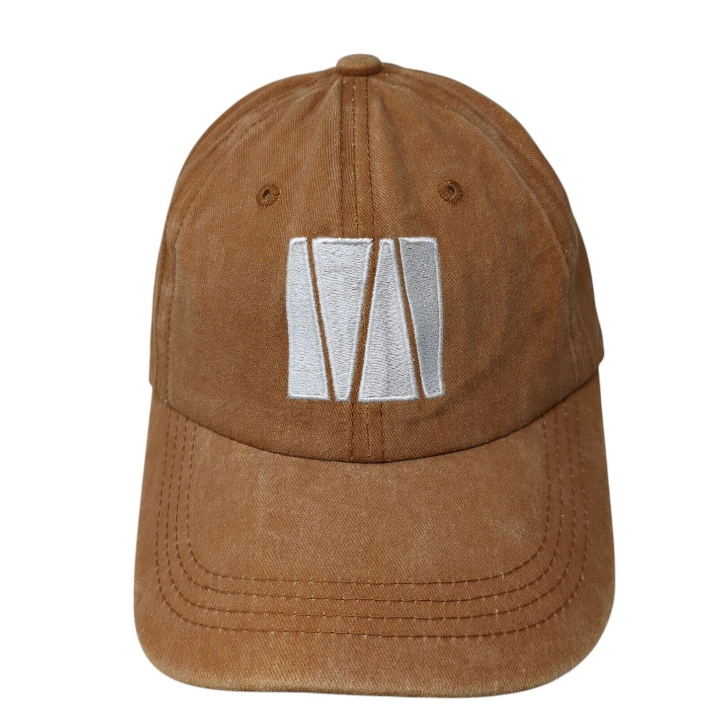 Lift Down Slideback Hat Brown One Size Adjustable Embroidered 6 Panel