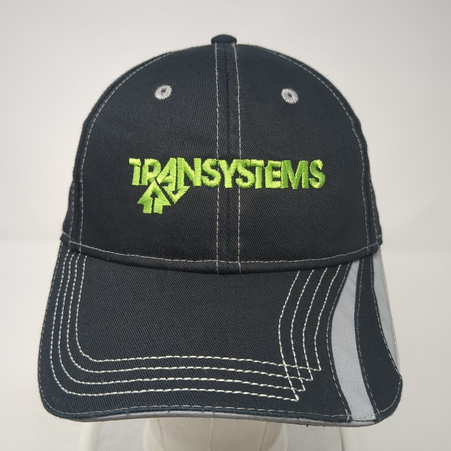 TranSystems Strapback Hat Black One Size Embroidered Cap America Outdoor