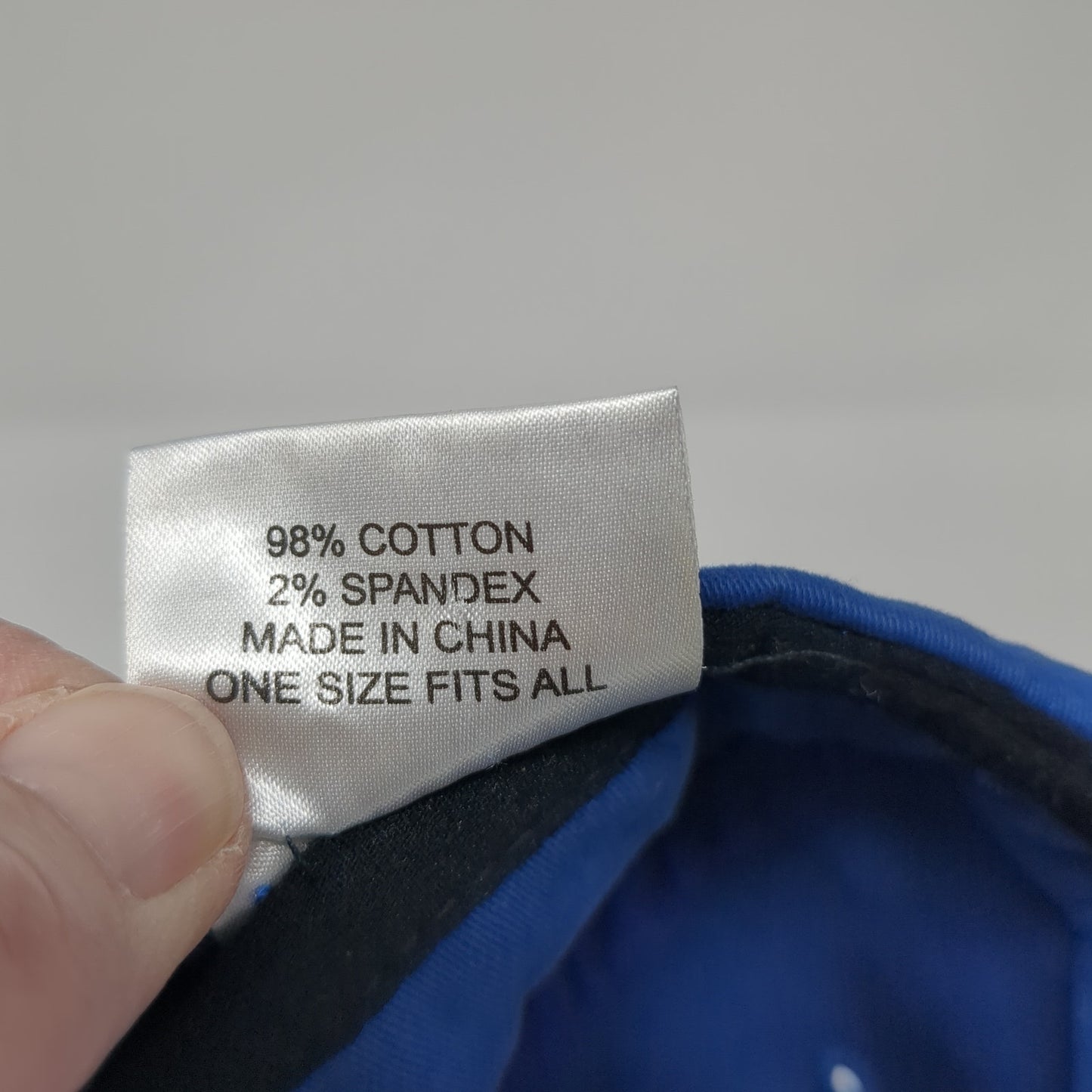 BL Bud Light 82 Fitted Hat Blue One Size Embroidered Solid 6 Panel