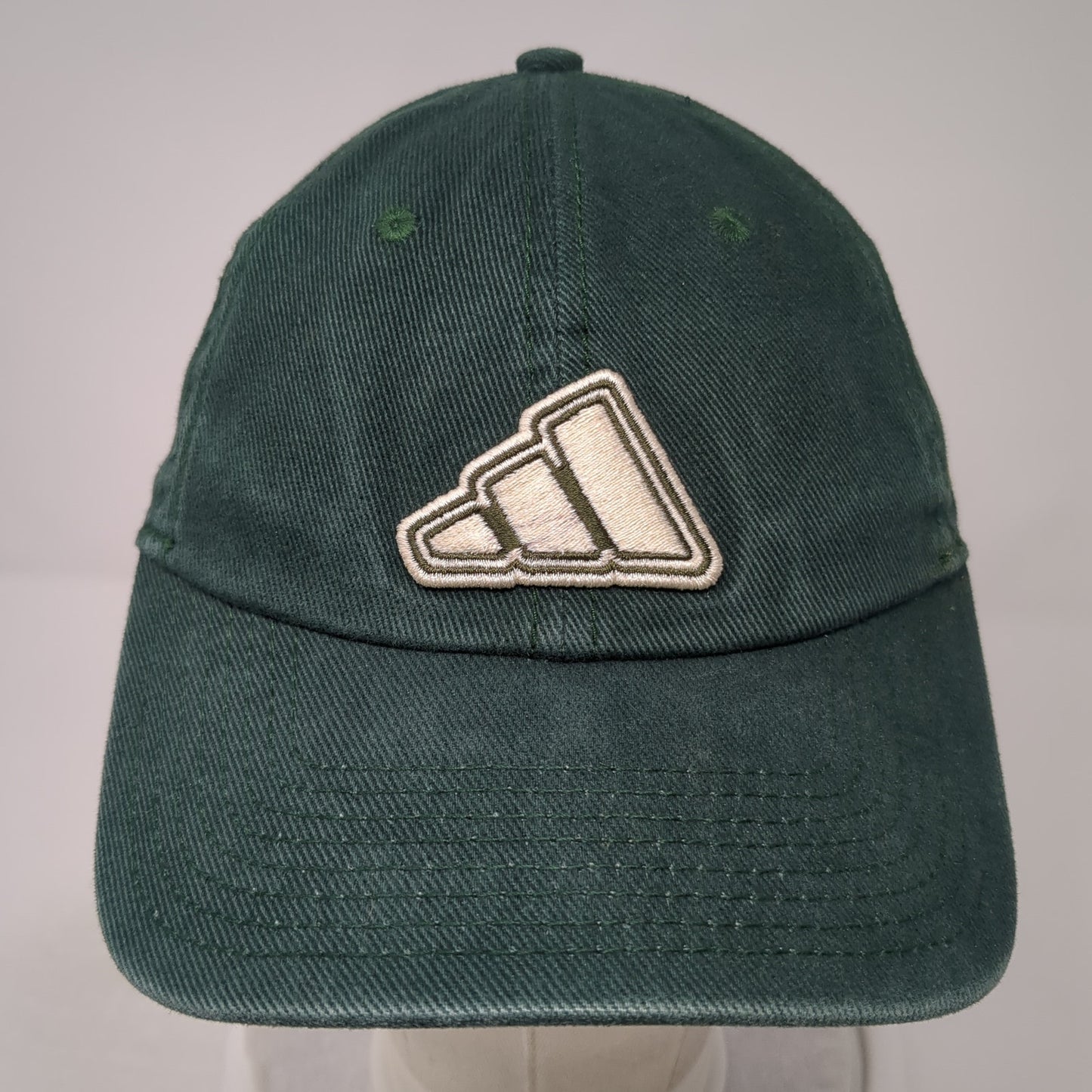 Adidas Strapback Baseball Cap Green One Size Adjustable Embroidered 6 Panel