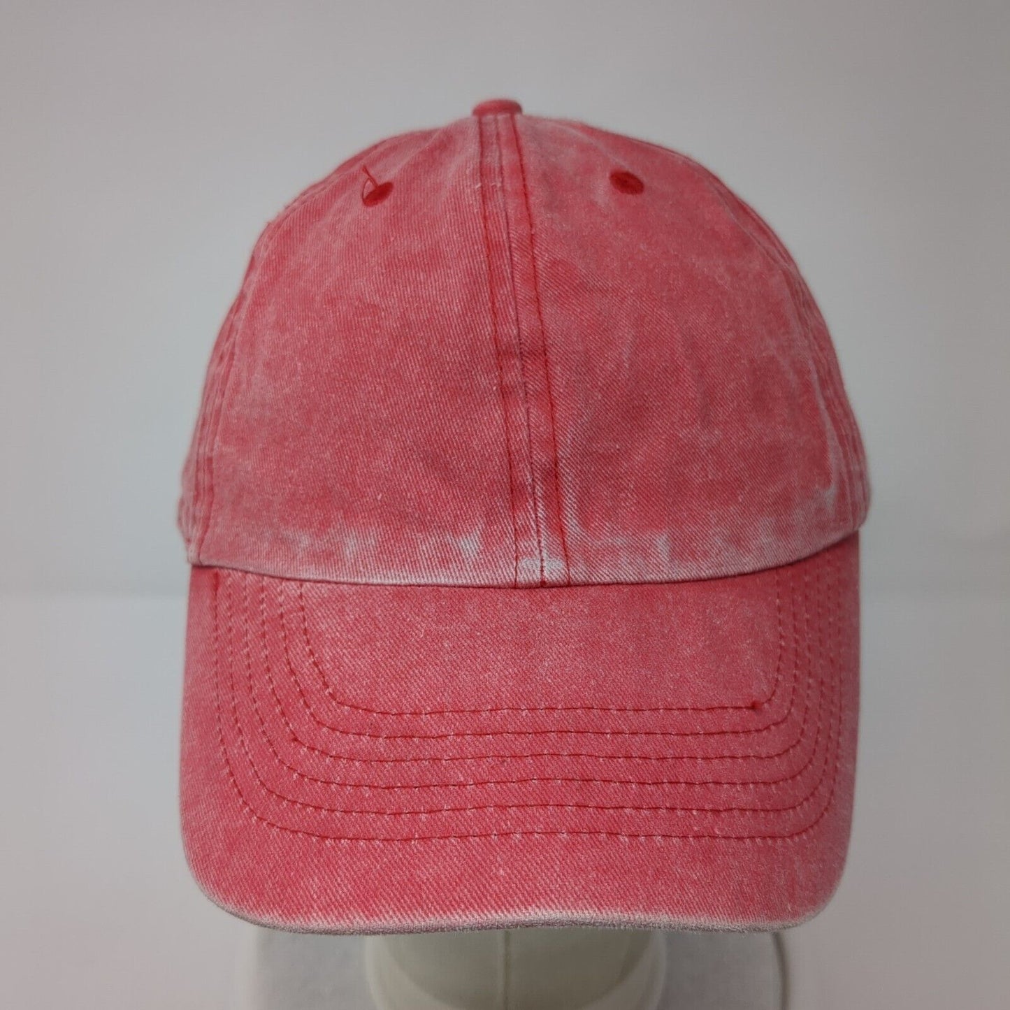 Divided by H&M Slideback Hat Red One Size Adjustable Vented Holes 6 Panel Blank